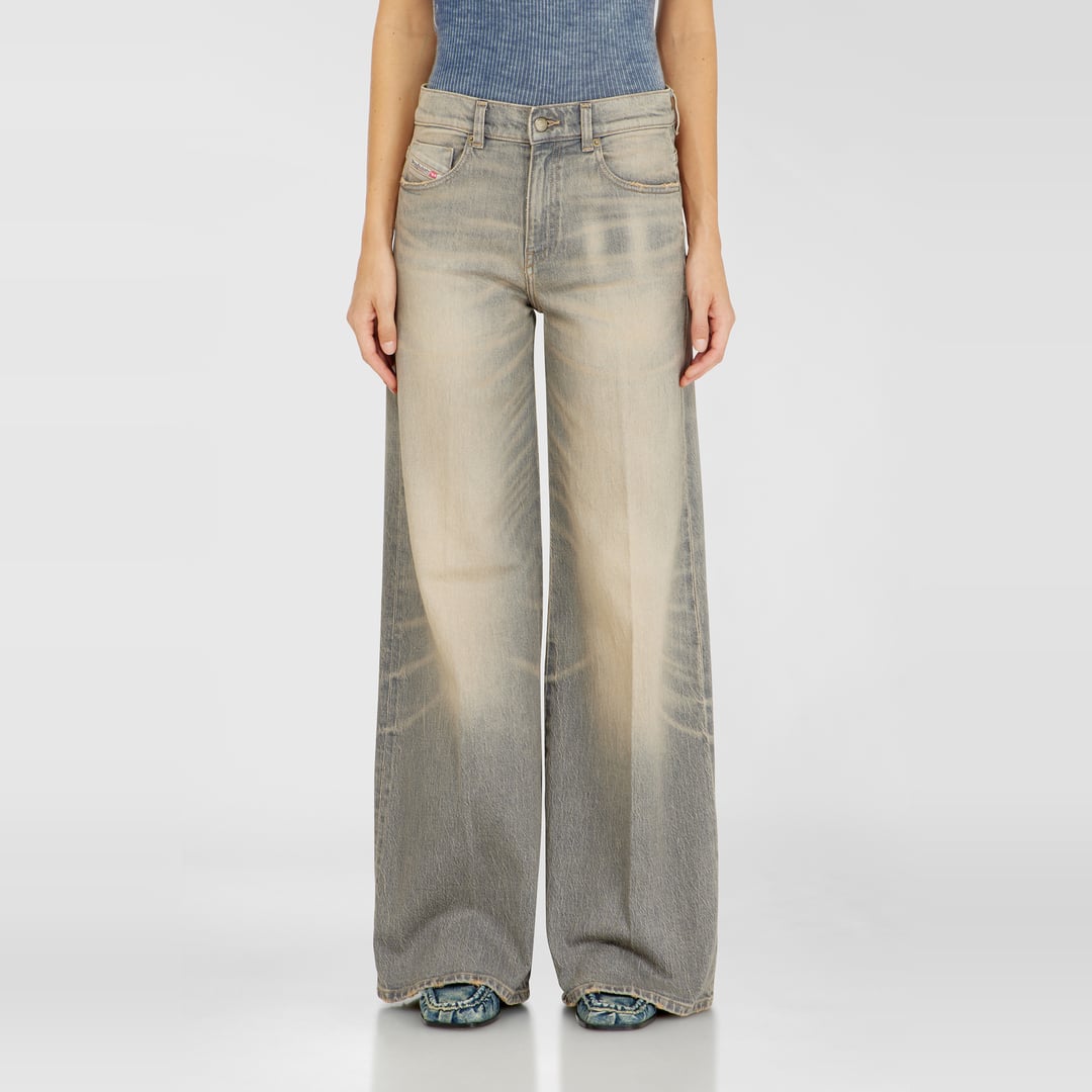 Diesel Flare Jeans Regular Waist 1978 D-Akemi, Colored, Zip fly