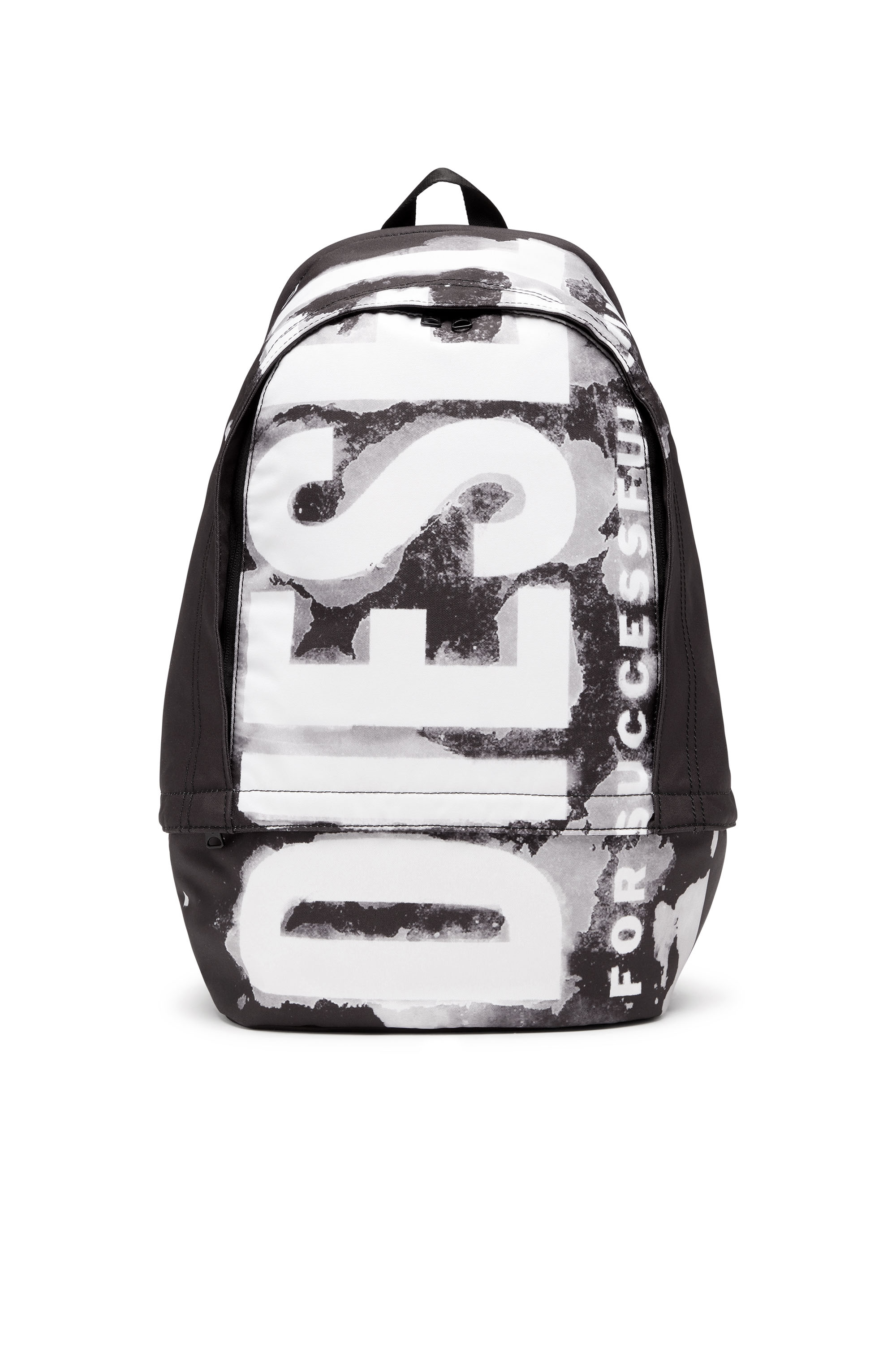 Diesel - Rave Backpack X - Backpack in logo-printed fabric - Backpacks - Man - Black