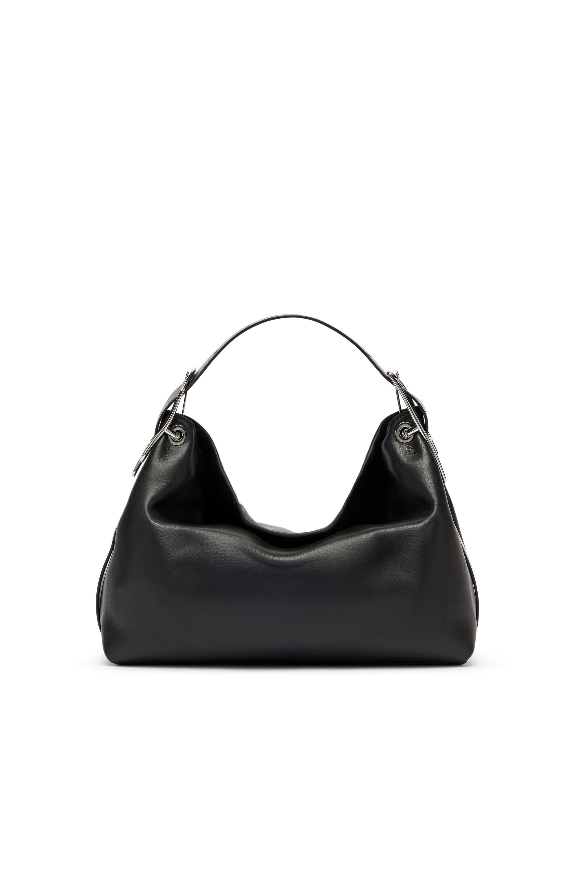 Diesel Kvinders Sort - D-Line-Leather Shoulder Bag - Shoulder Bags - Woman Uni