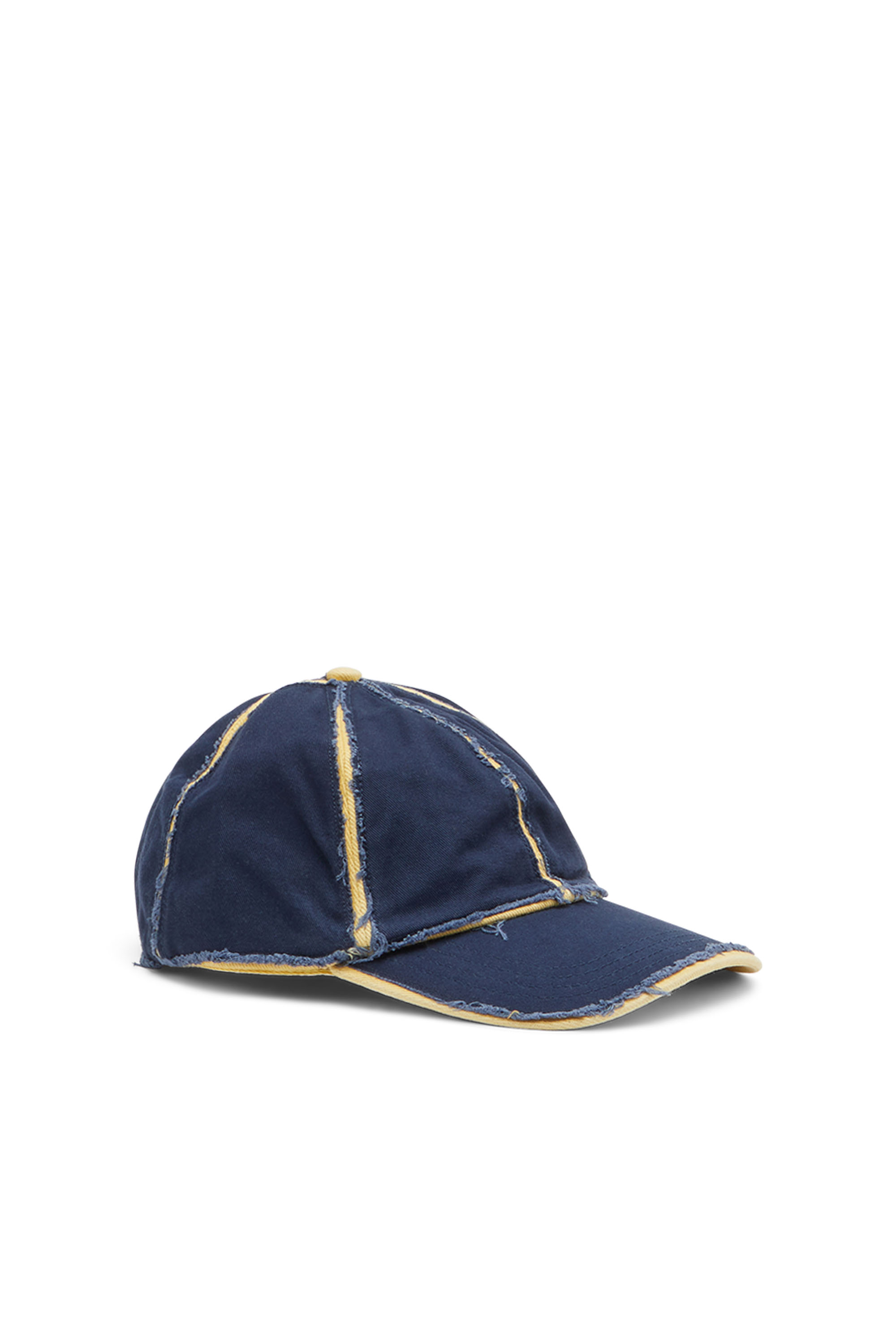 Diesel - Berretto da baseball con pannelli sfrangiati - Cappelli - Unisex - Blu