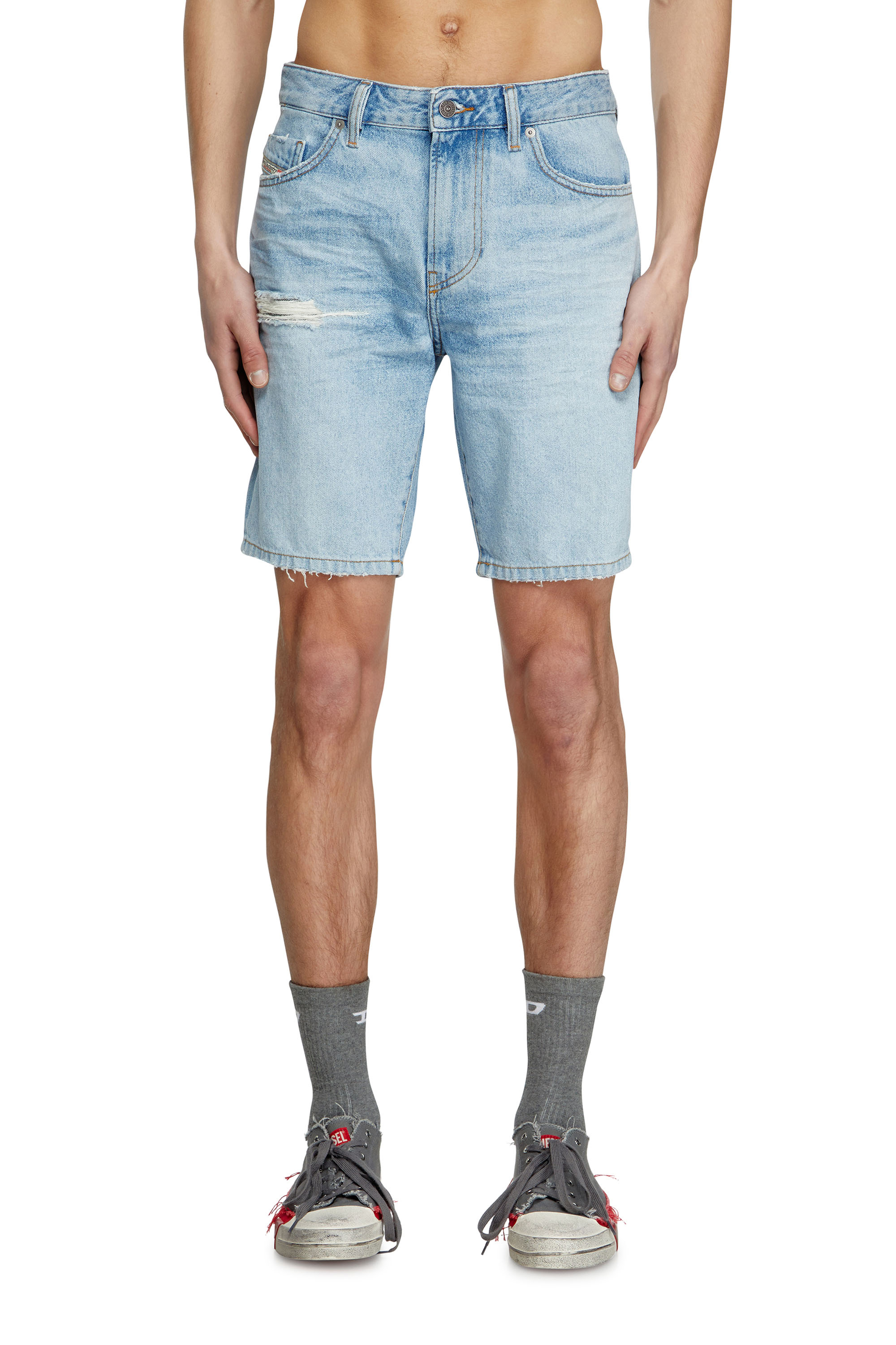 Diesel Blu Uomo - Shorts Slim In Denim - Shorts In Denim Taglia 31