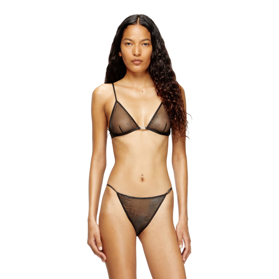 Diesel - Triangle nylon bra - Bras - Woman - Black