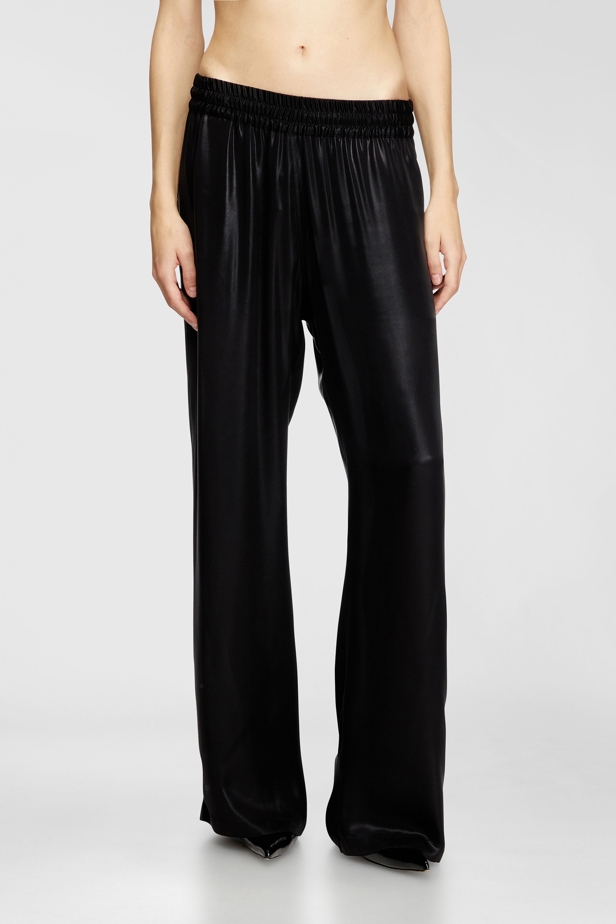 Diesel – Satin track pants – Pants – Woman – Black