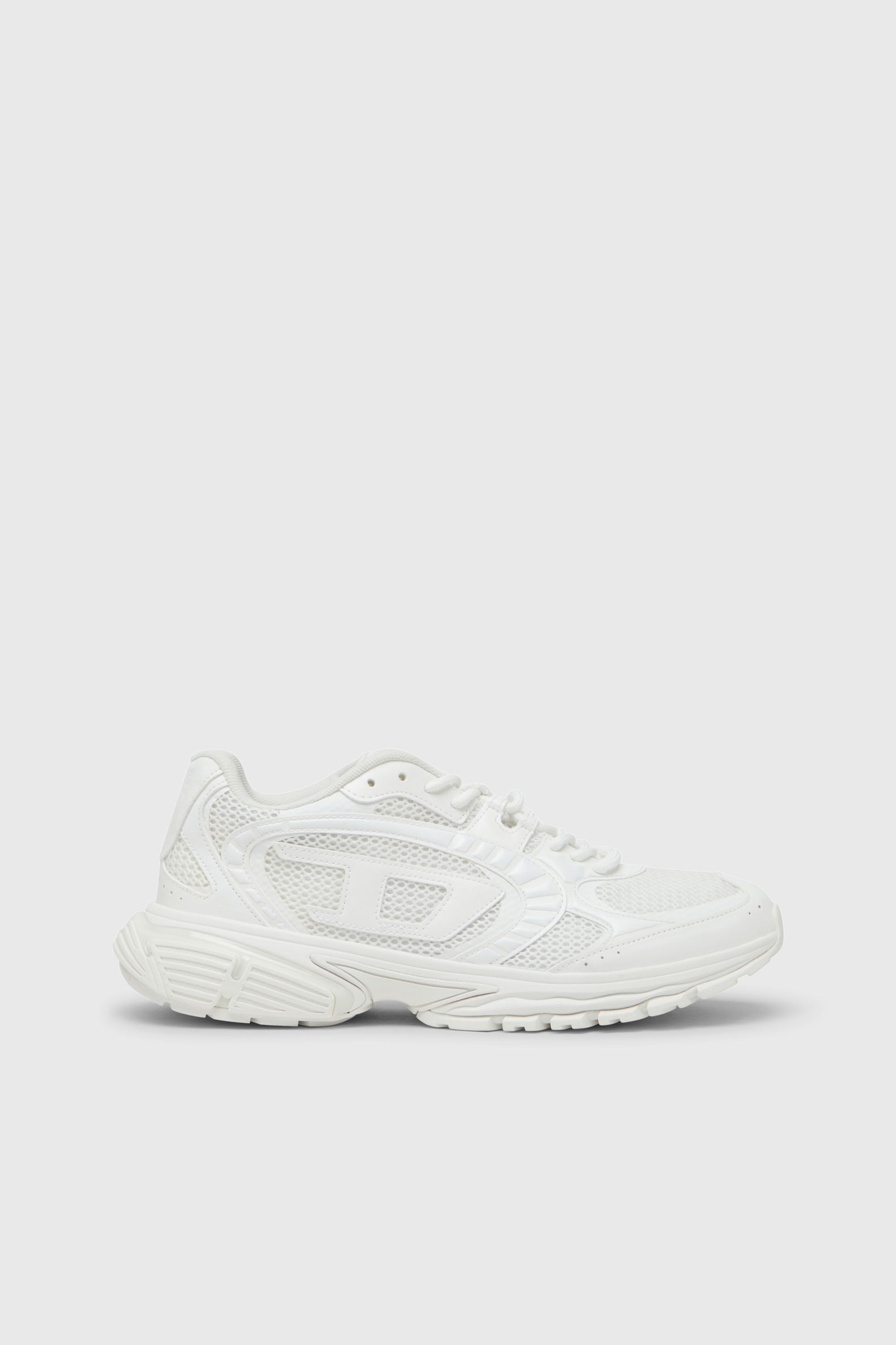 Diesel - S-Pro-V-Dense-Monochrome mesh sneakers with Oval D logo - Sneakers - Woman - White