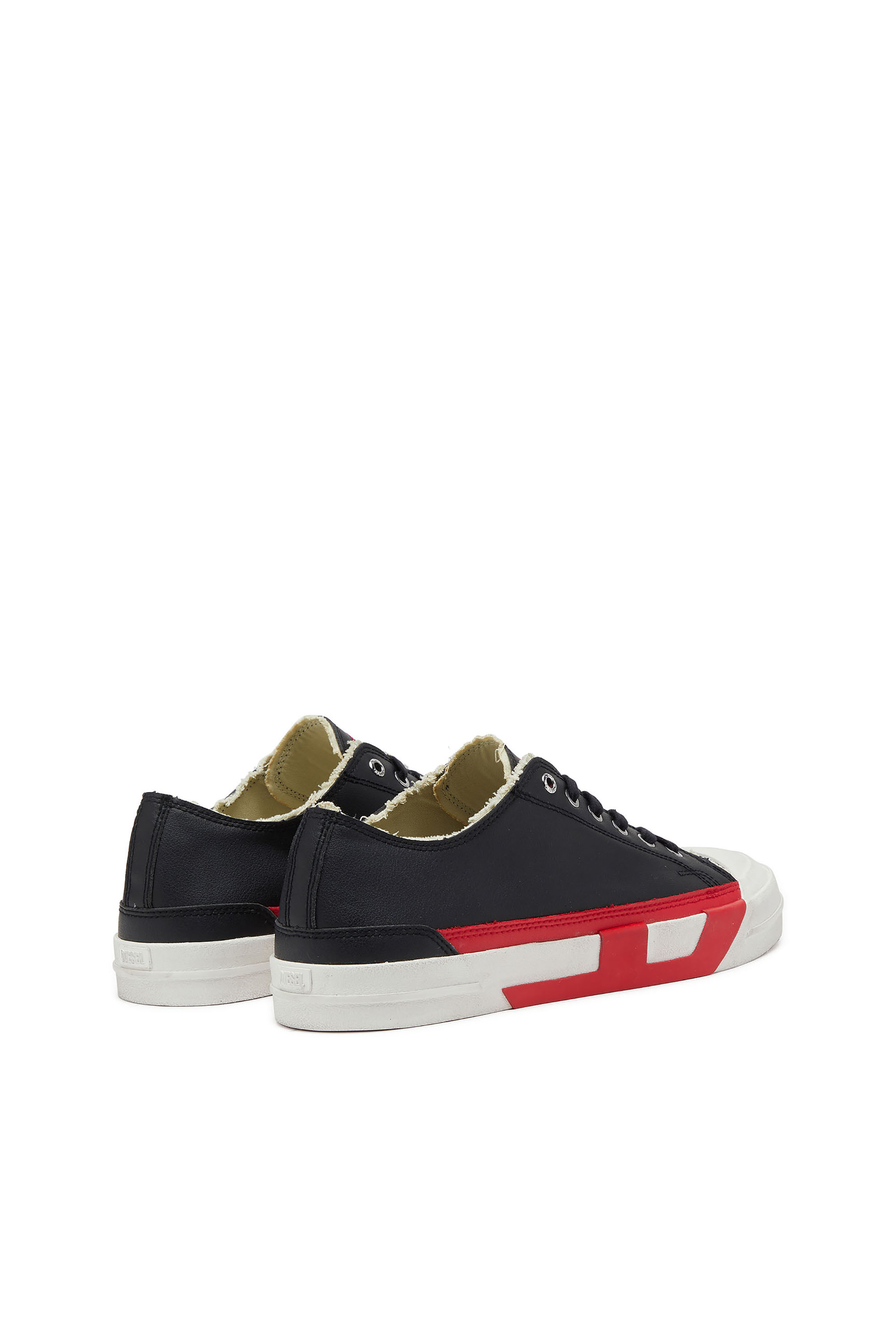 Diesel - S-D-VERSE LOW II, Man's S-D-Verse logo sneakers in Black/Red - 4