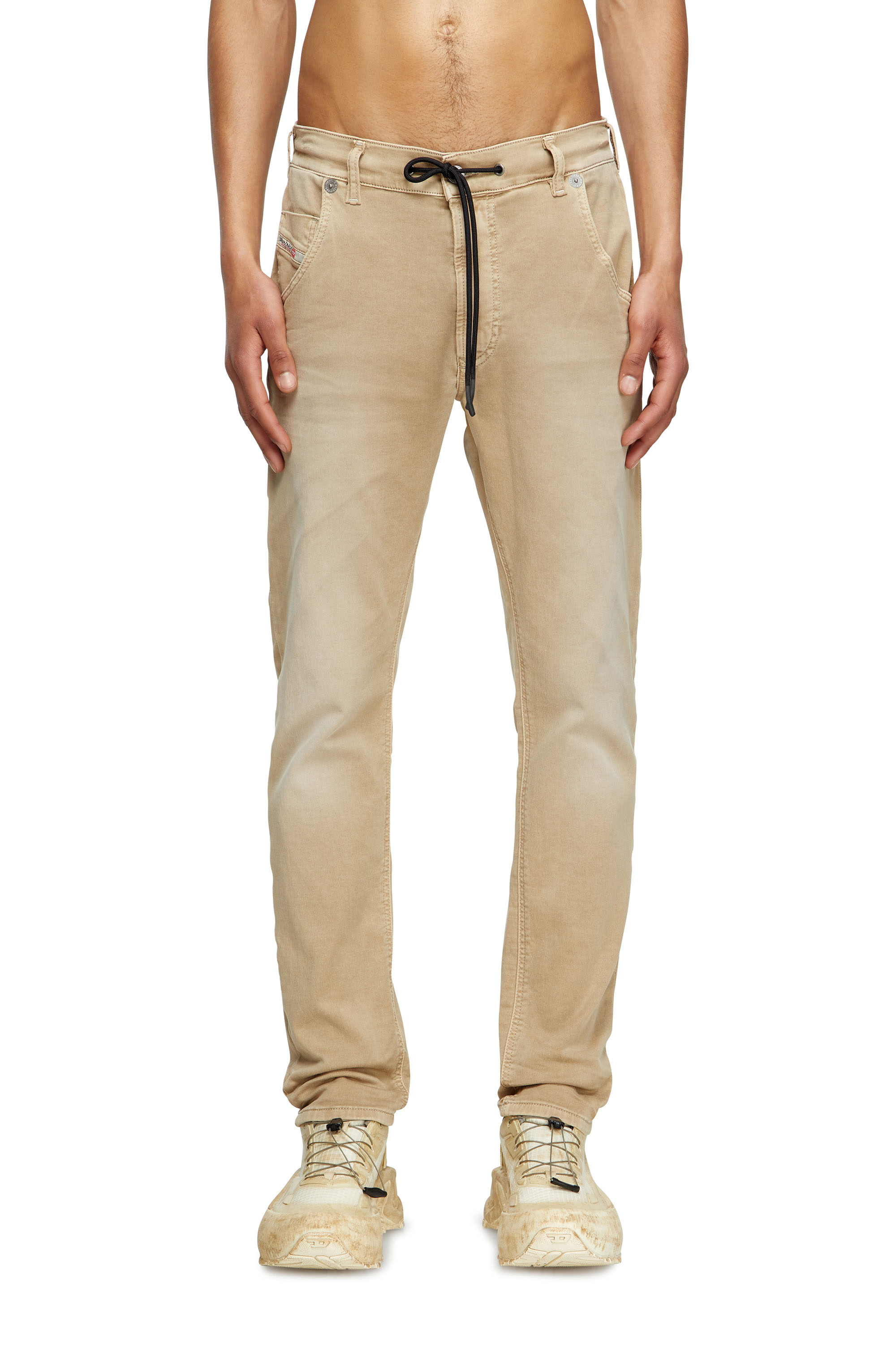 Diesel - Regular Regular Waist 2032 D-Krooley Joggjeans - Jeans - Man - Beige