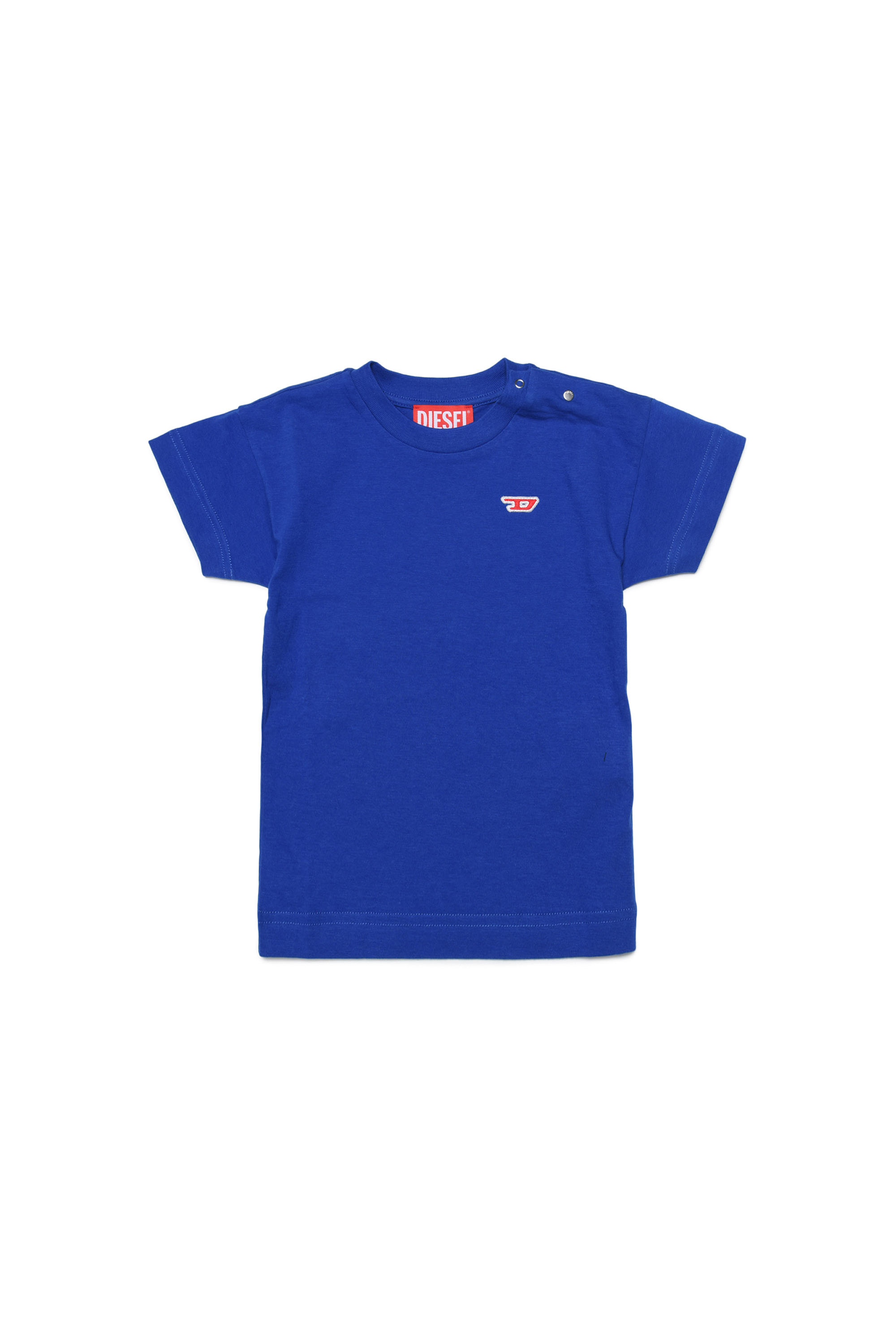 Diesel - T-shirt con logo D applicato - T-shirts e Tops - Unisex - Blu