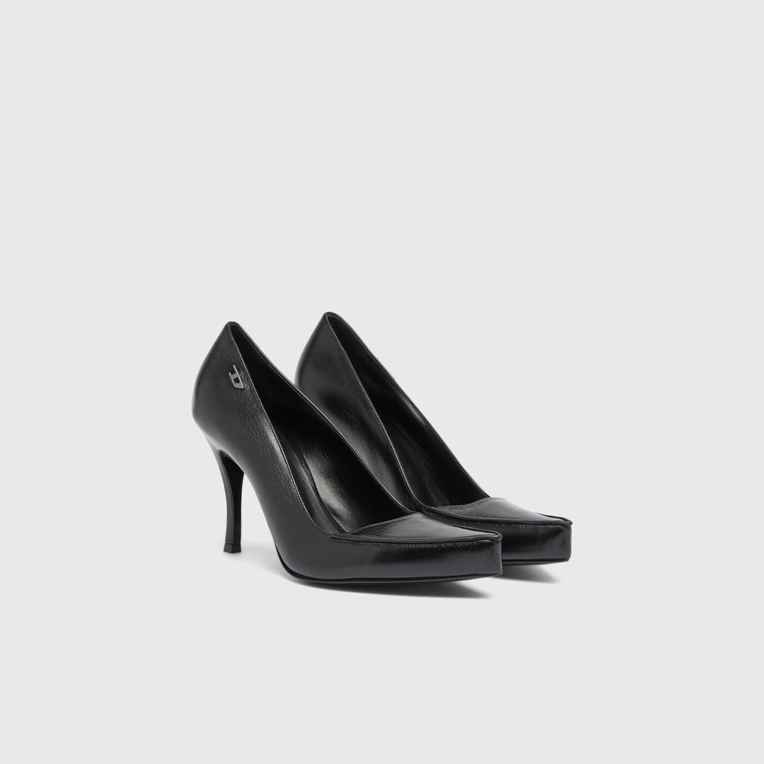 Diesel - D-Lucette-Pumps in leather - Heels - Woman - Black