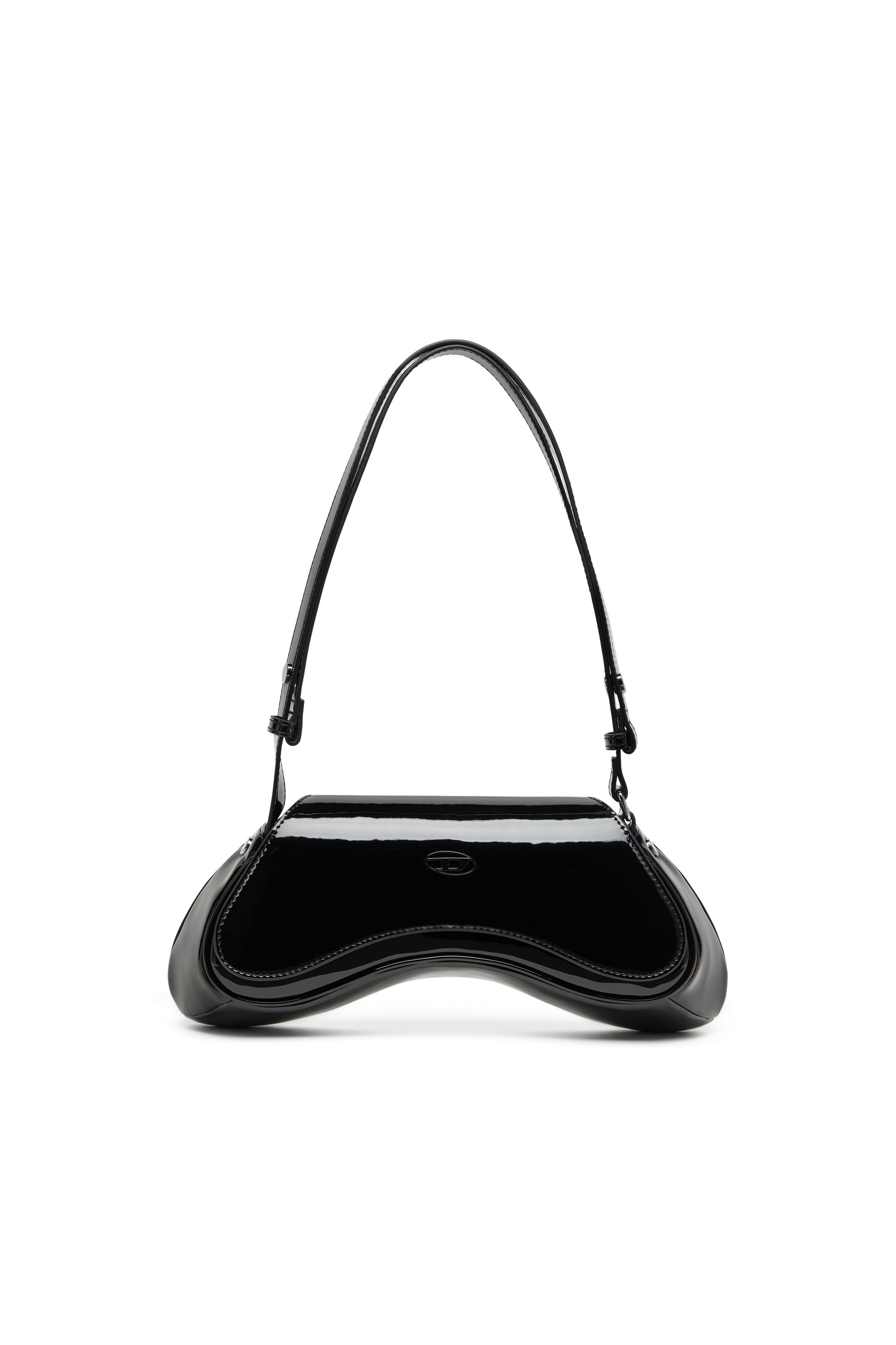 Diesel - Play-Glossy crossbody bag - Crossbody Bags - Woman - Black