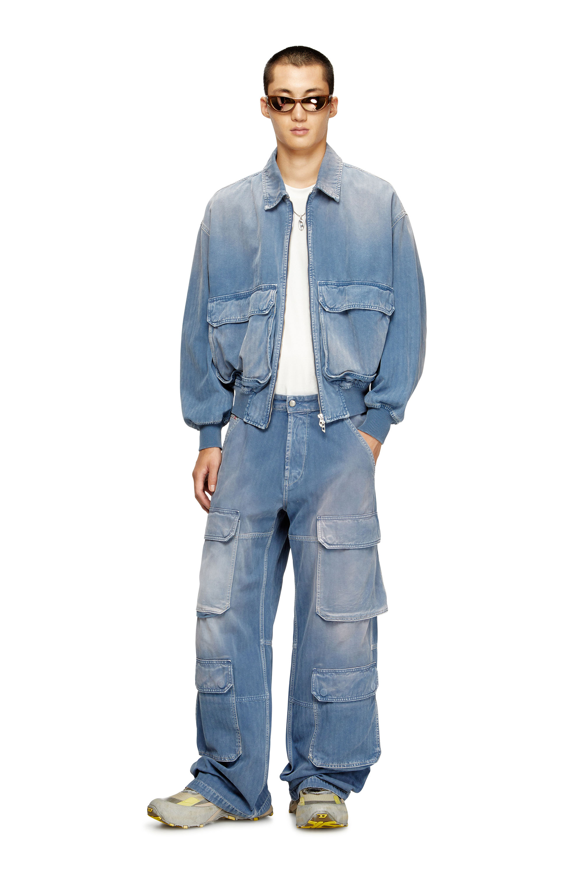 Diesel - Man's Relaxed Jeans D-Touch 09M93, Medium blue - 2