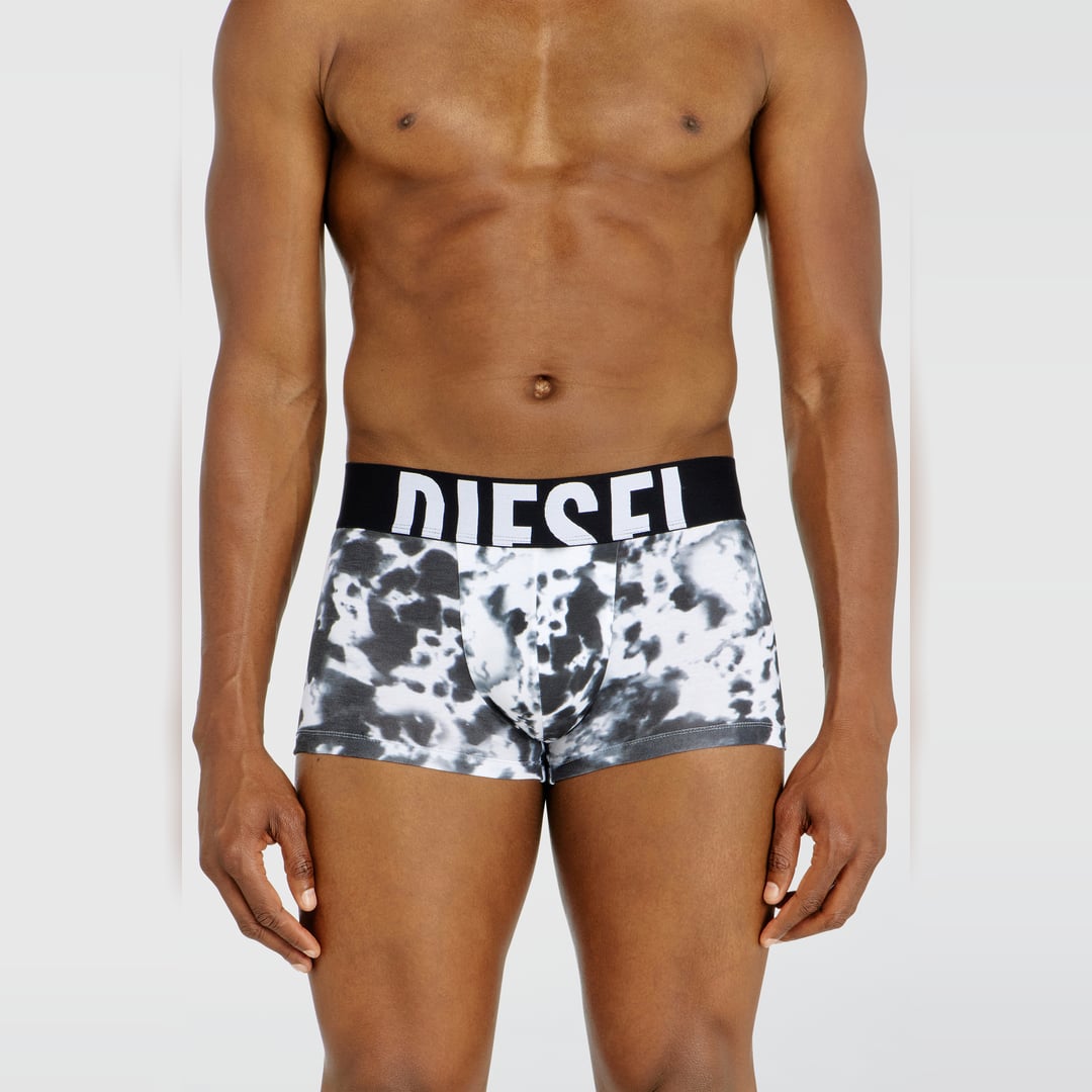 Diesel - 3-pack of stretch cotton trunks with print - Trunks - Man - Black