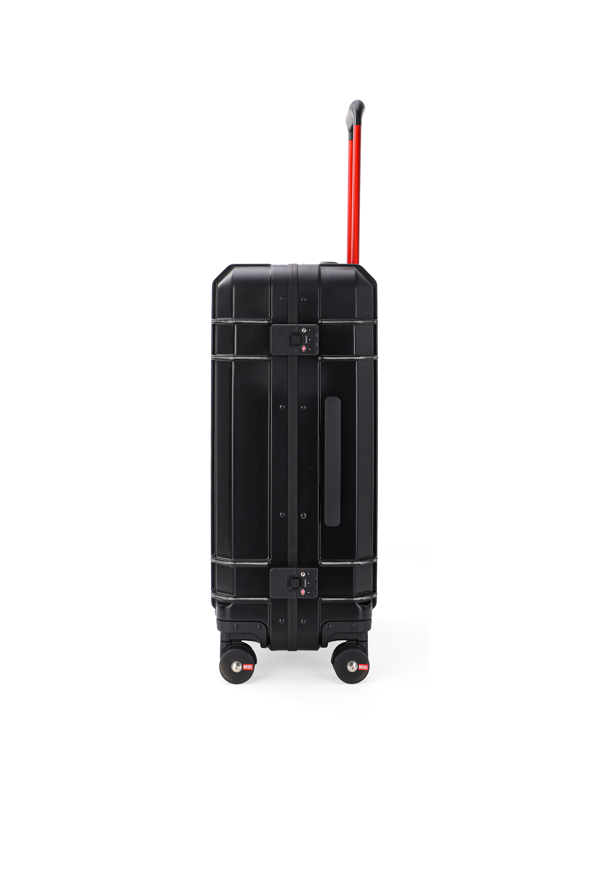 Diesel - DIESEL PC STRONG IMAGE TROLLEY- DSL003, Unisex's Rugged suitcase size M in Black - 4