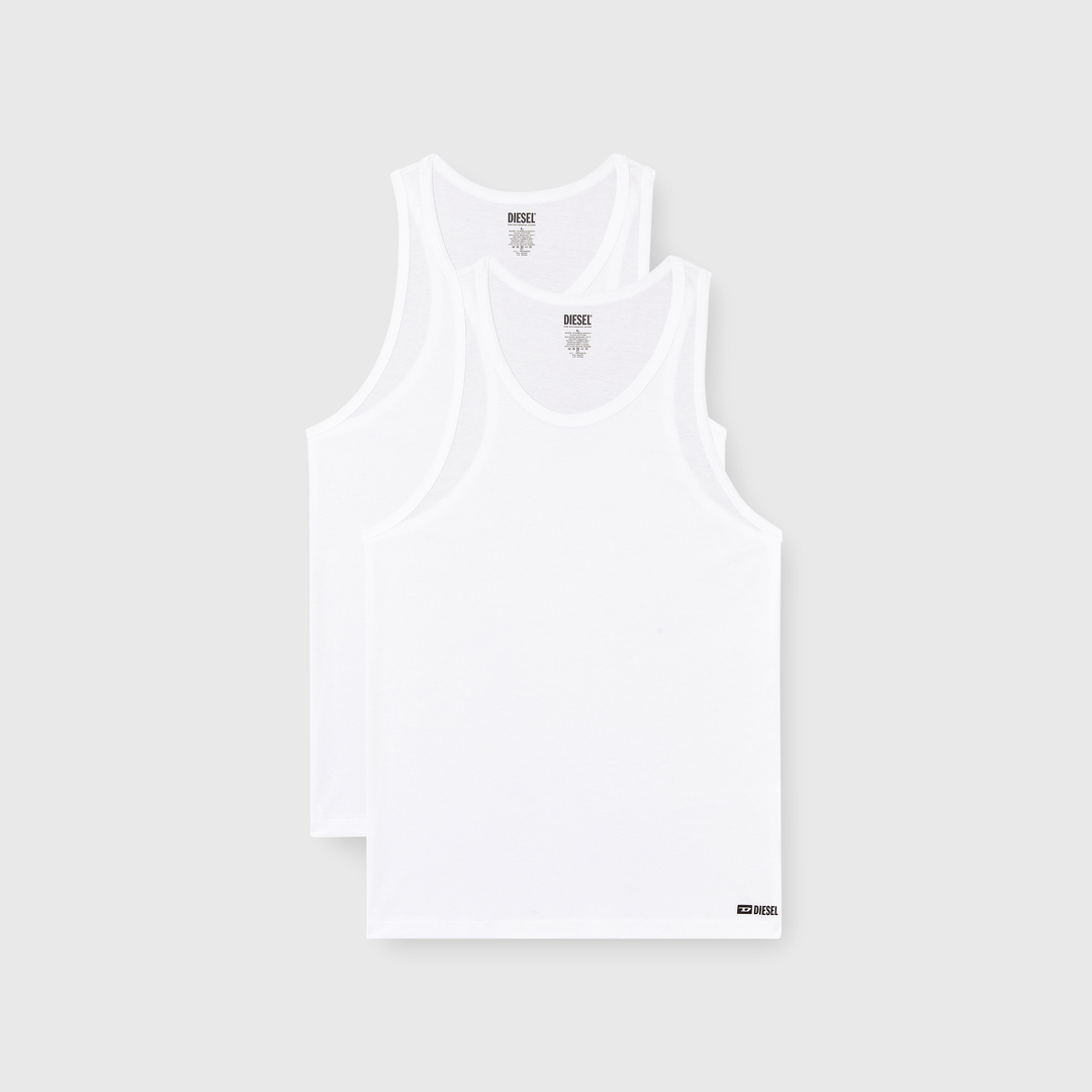 Diesel - Lot de deux gilets en coton - Haut - Homme - Blanc