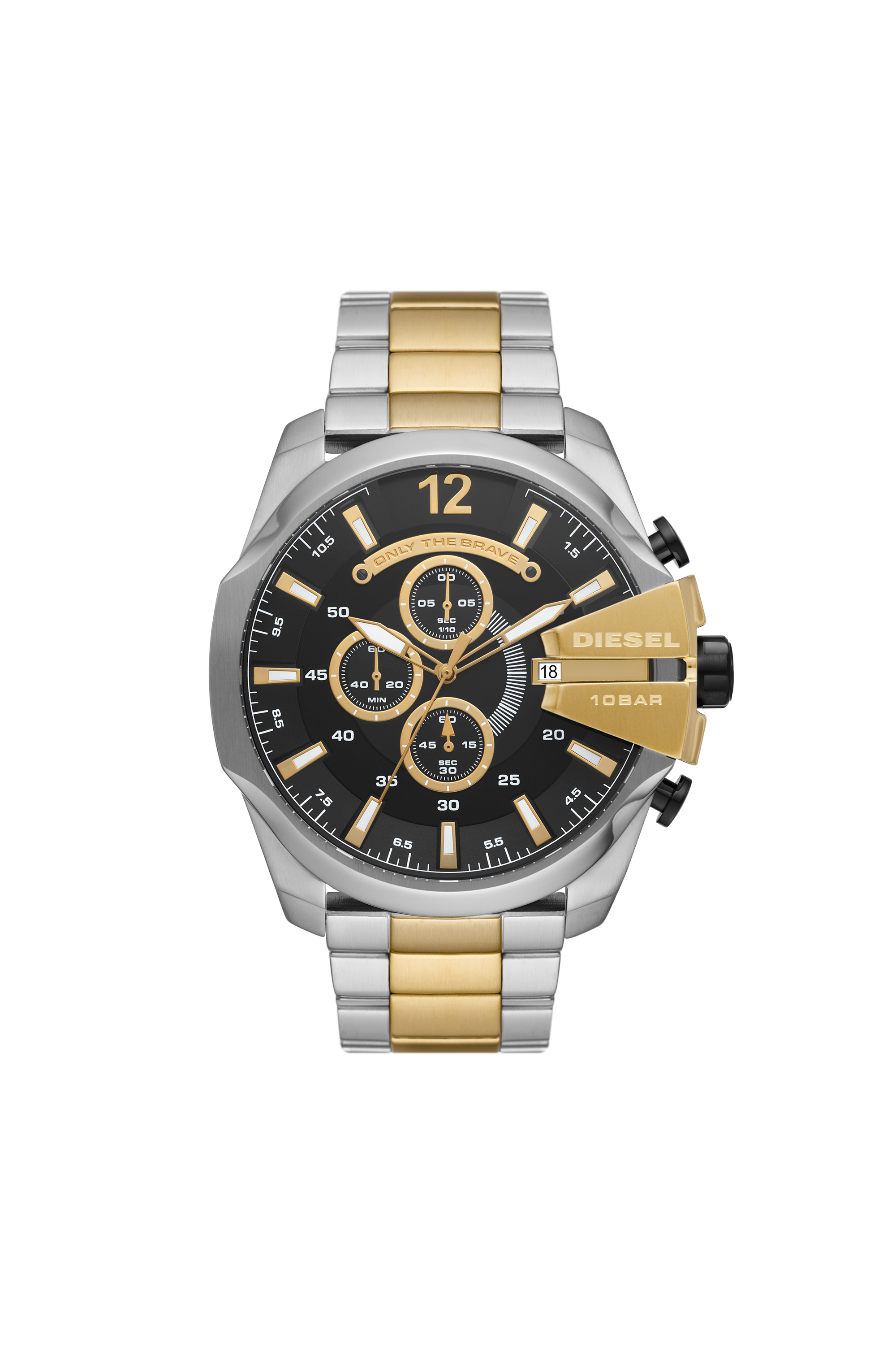 Diesel - Mega Chief Chronograph Stainless Steel Watch - Timeframes - Man - Silver