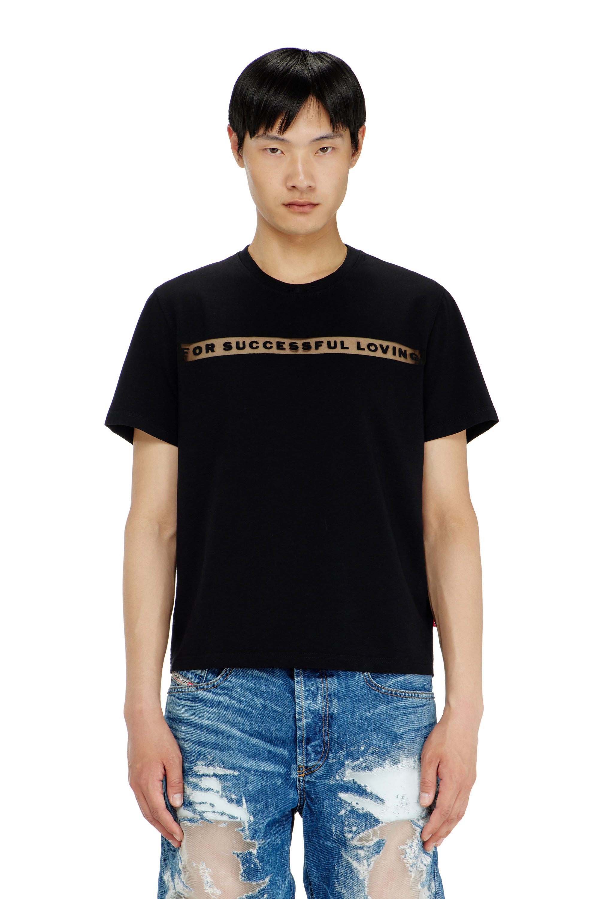 Diesel - T-shirt with For Successful Loving logo - T-Shirts - Unisex - Black