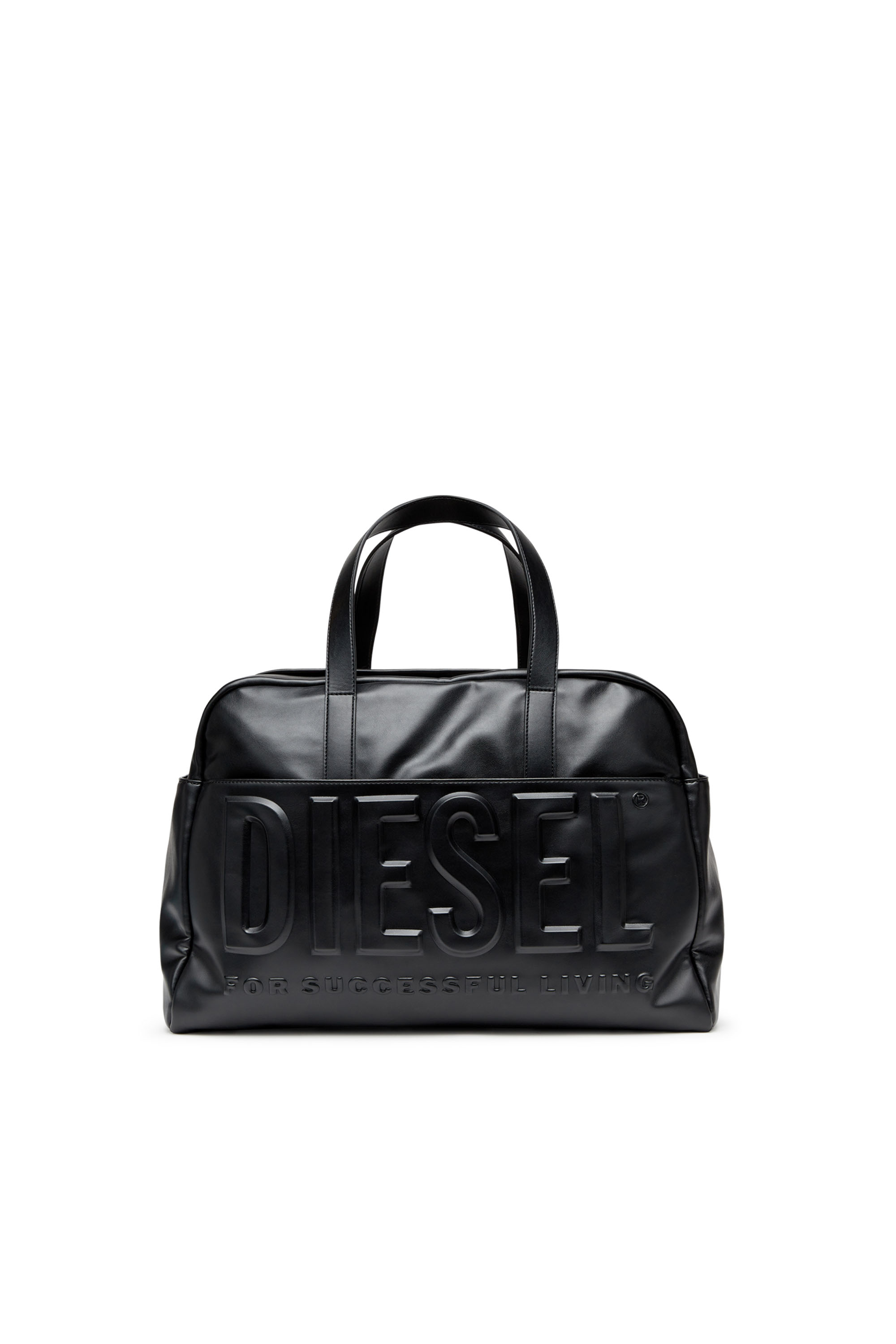 Diesel - Dsl 3D Duffle L X Travel Bag - Borsone con maxi logo 3D - Shoppers - Unisex - Nero