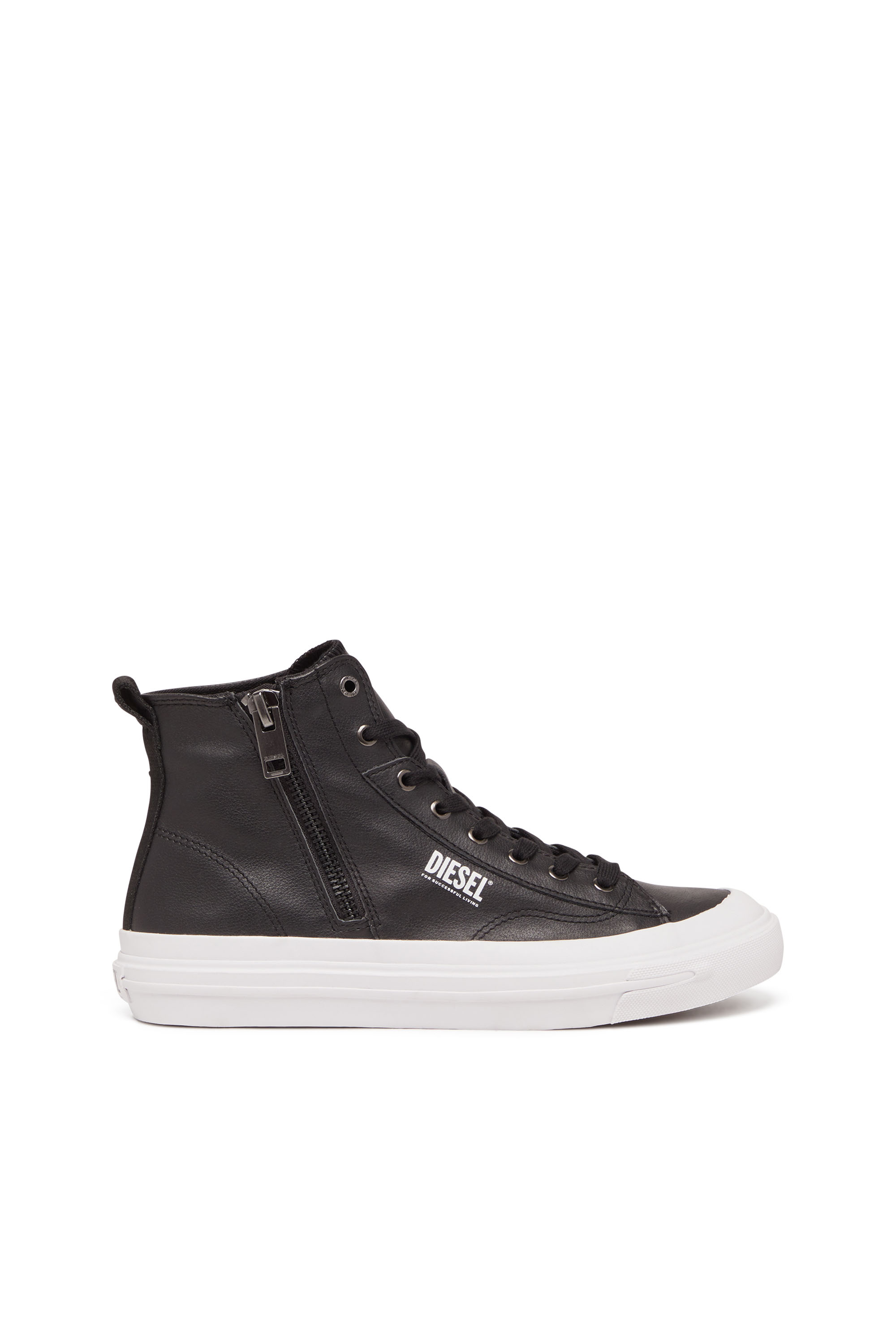 Diesel - S-Athos Dv Mid - High-top sneakers with side zip - Sneakers - Man - Black