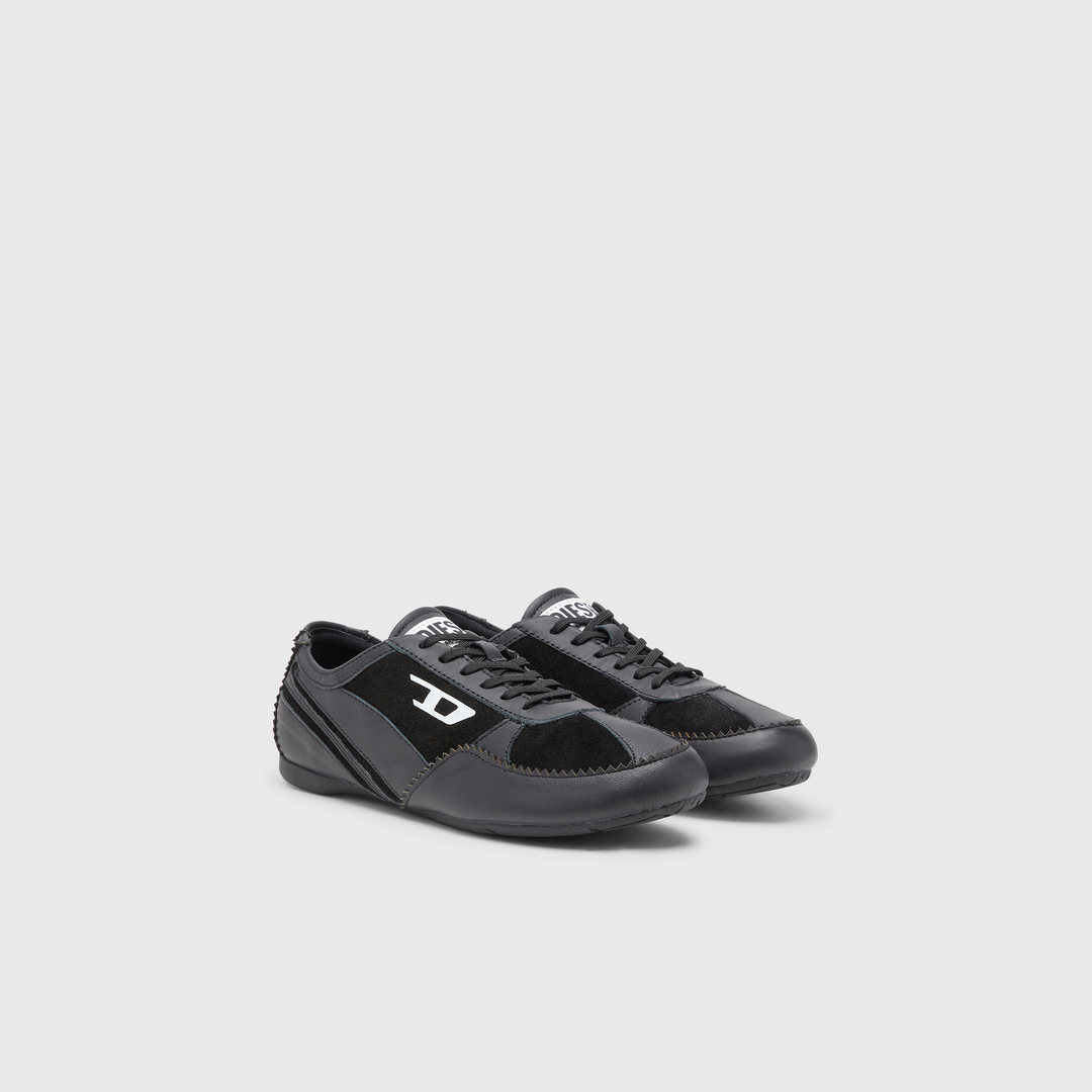 Diesel - D-Mile-Baskets en cuir et daim - Baskets - Femme - Noir