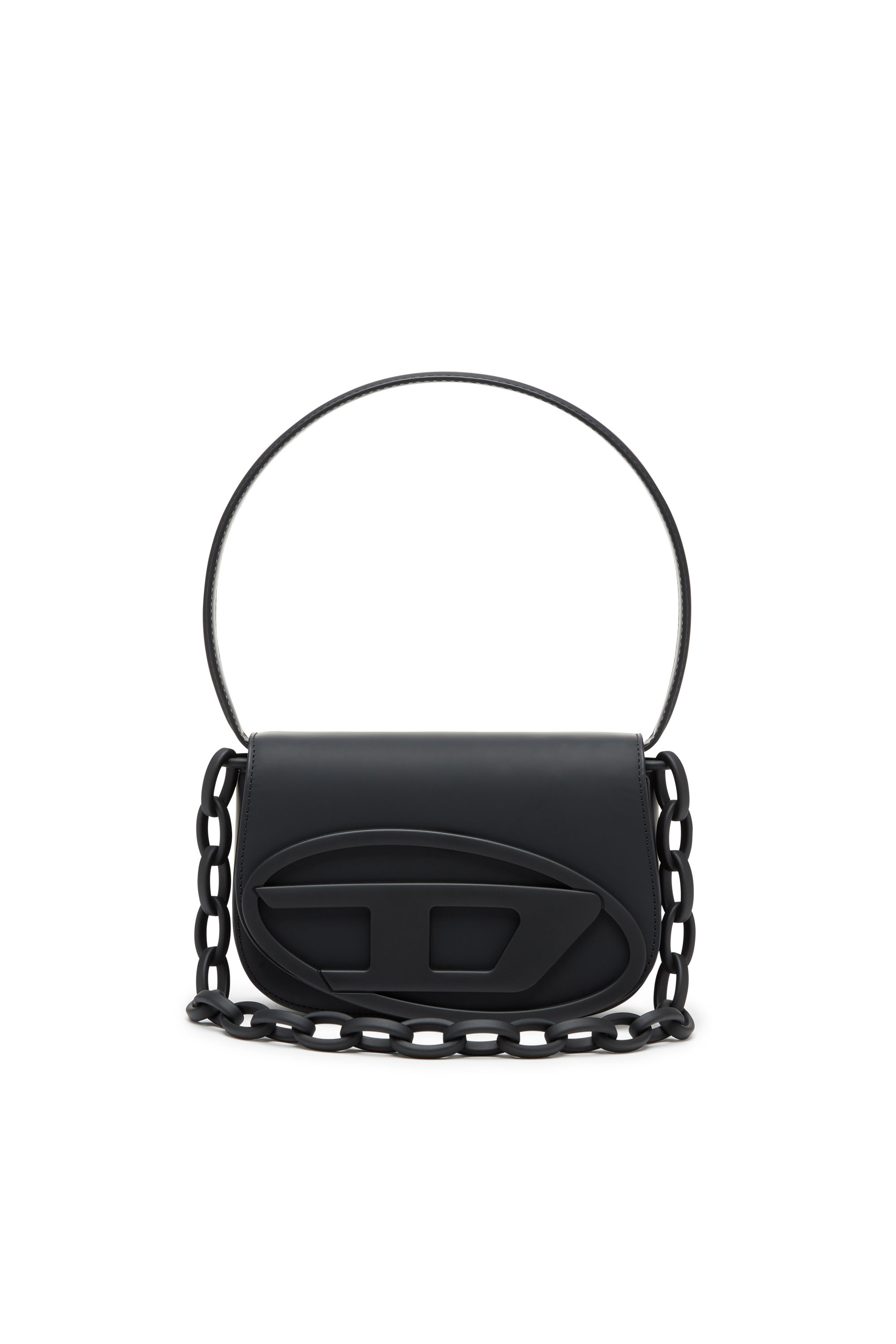 Diesel - 1DR - Iconic shoulder bag in matte leather - Shoulder Bags - Woman - Black