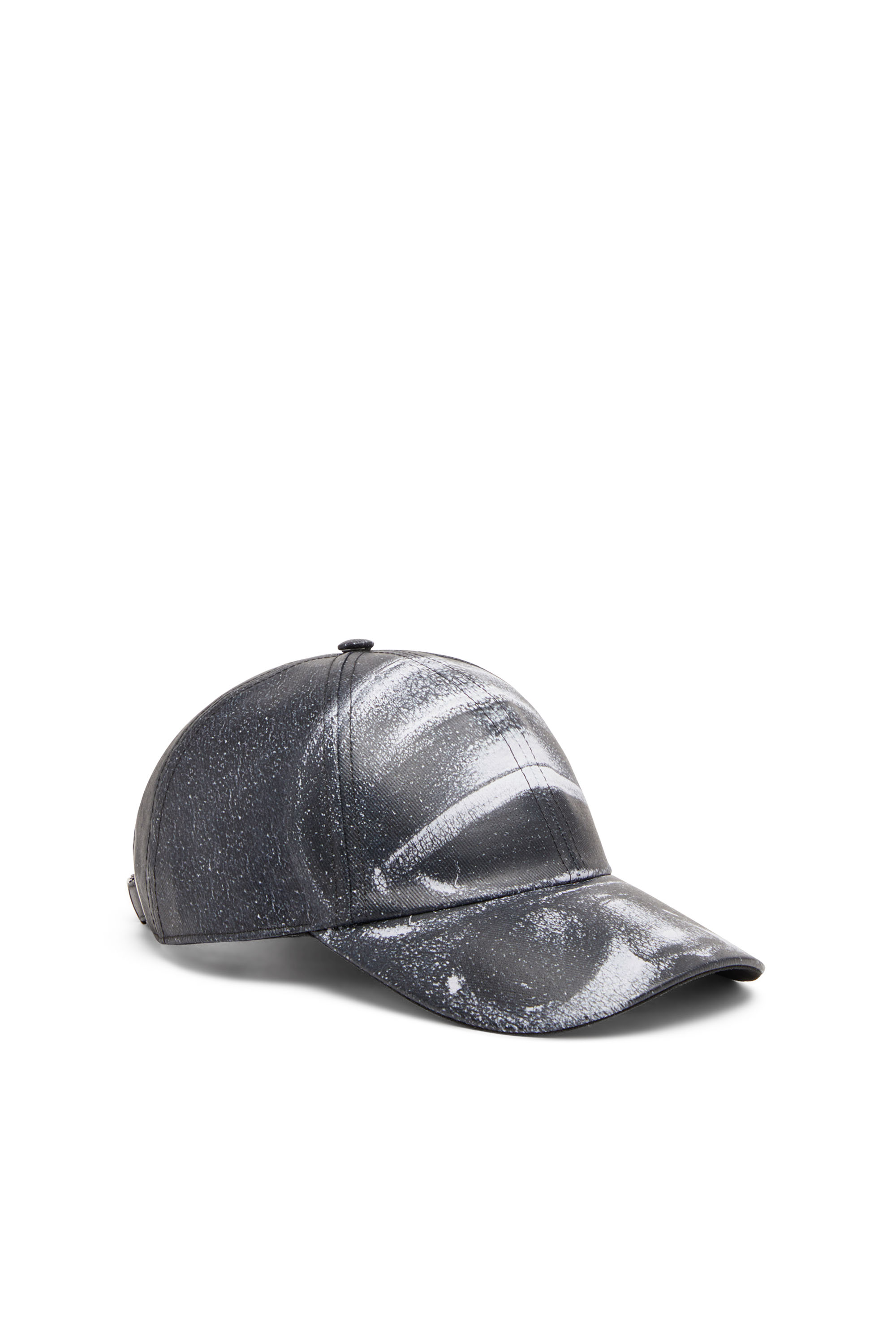 Shop Diesel Baseball Cap With Transfer Print In Multicolor