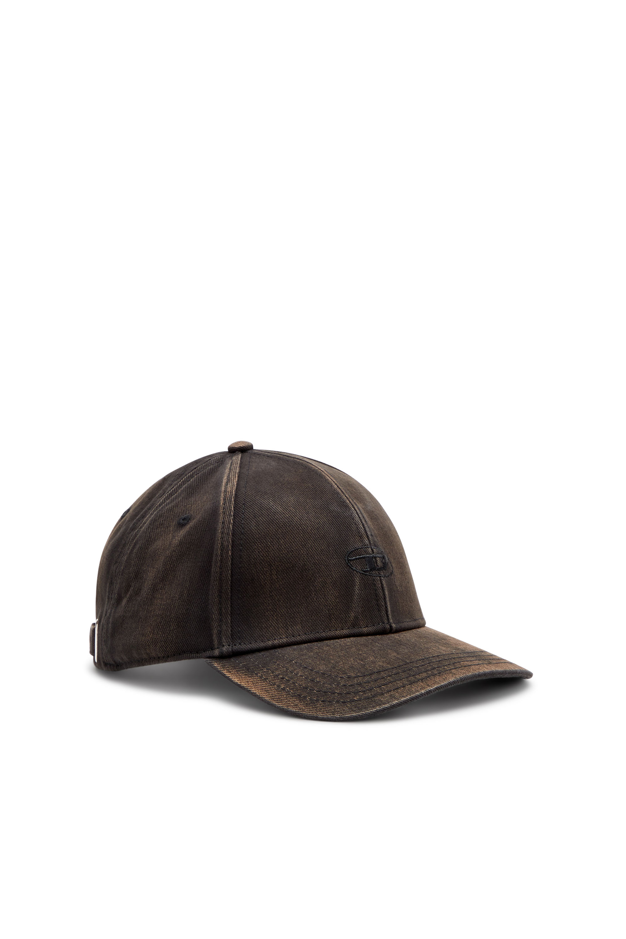 Diesel Homem Preto - Baseball Cap In Washed Cotton Twill - Caps - Man Tamanho 01