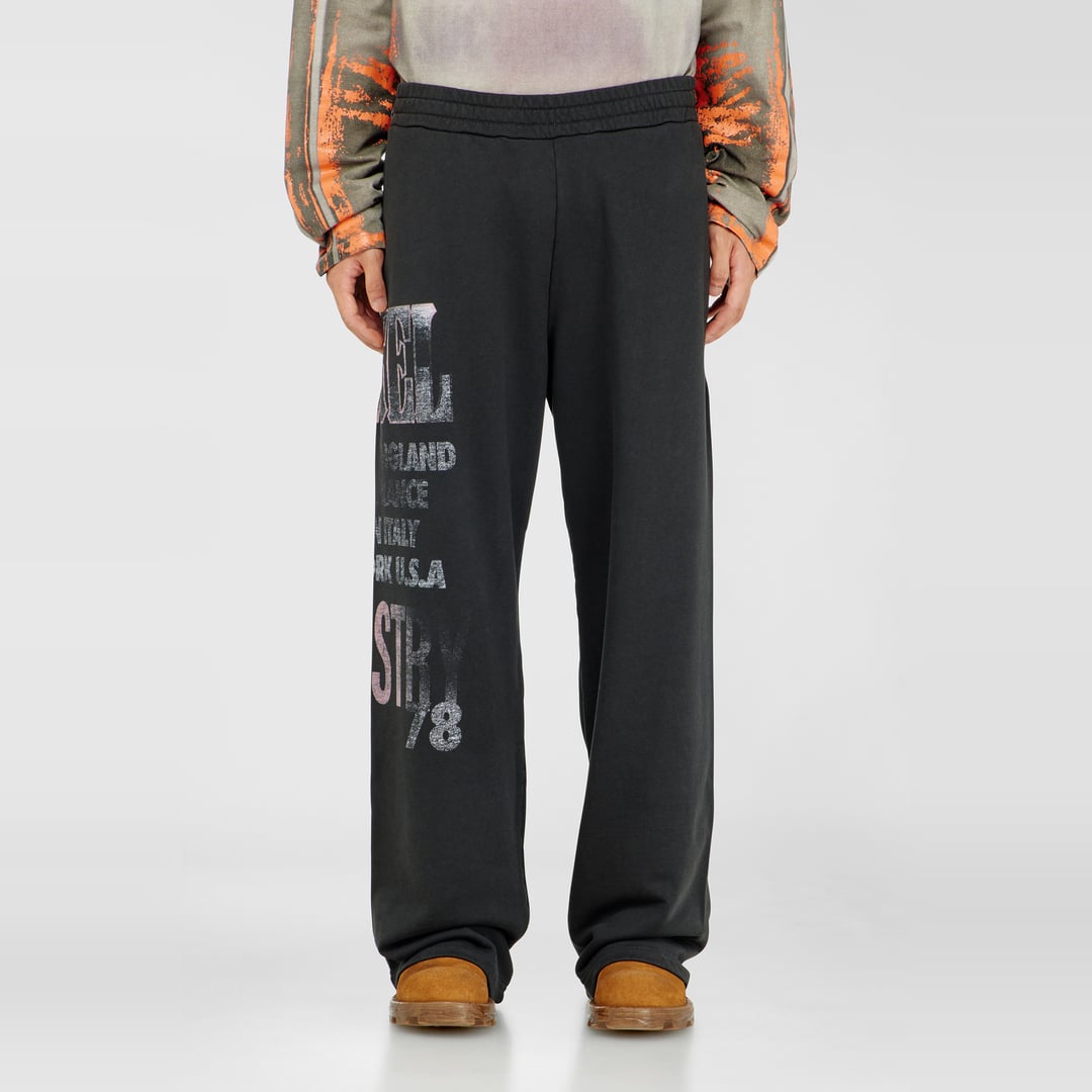 Diesel - Sweatpants with concert graphics - Pants - Man - Black