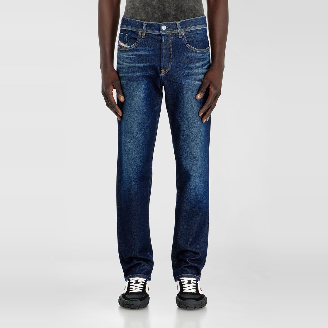 Diesel Regular Jeans Regular Waist 2023 D-Finitive, Dark blue, Button fly