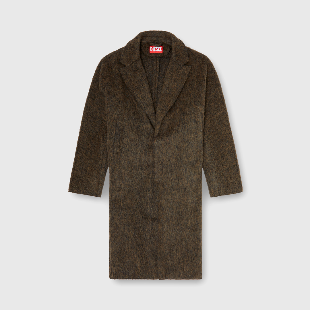 Diesel - Manteau en laine et alpaga mélangés - Vestes d'hiver - Homme - Marron