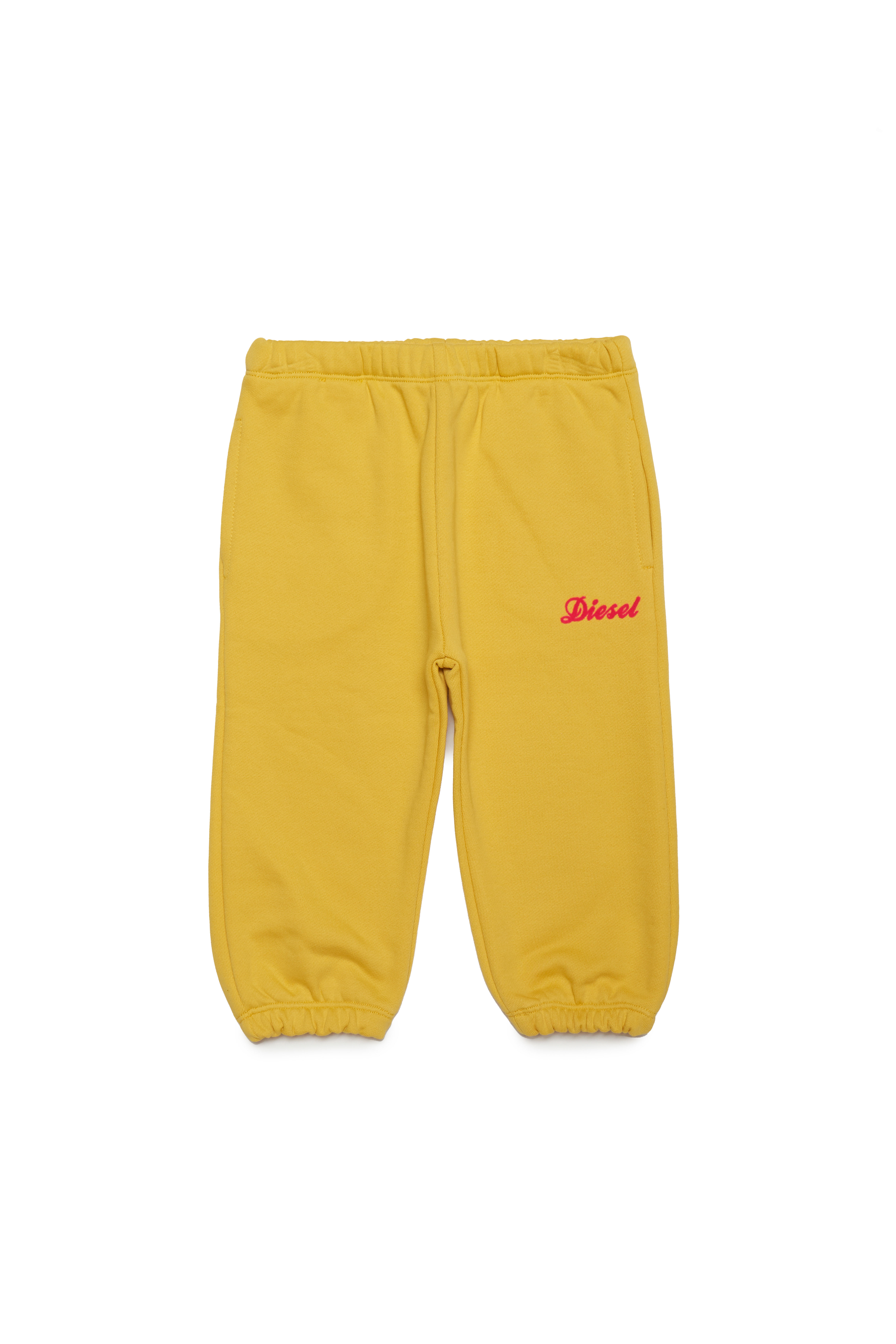 Diesel - Track pants with cursive Diesel logo - Pants - Woman - Yellow