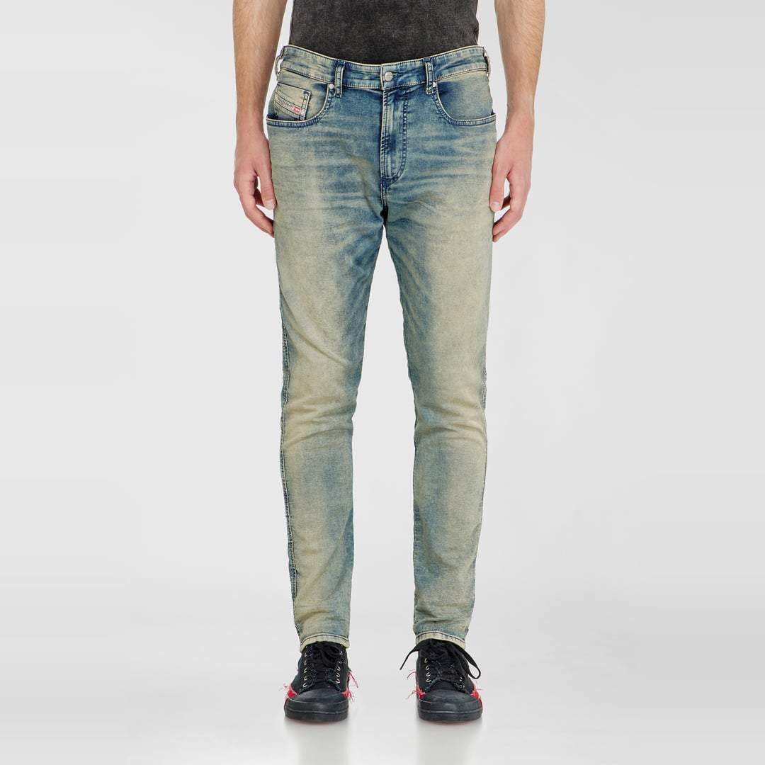 Diesel Slim Regular Waist 2062 D-Strukt Joggjeans, Medium blue, Zip fly