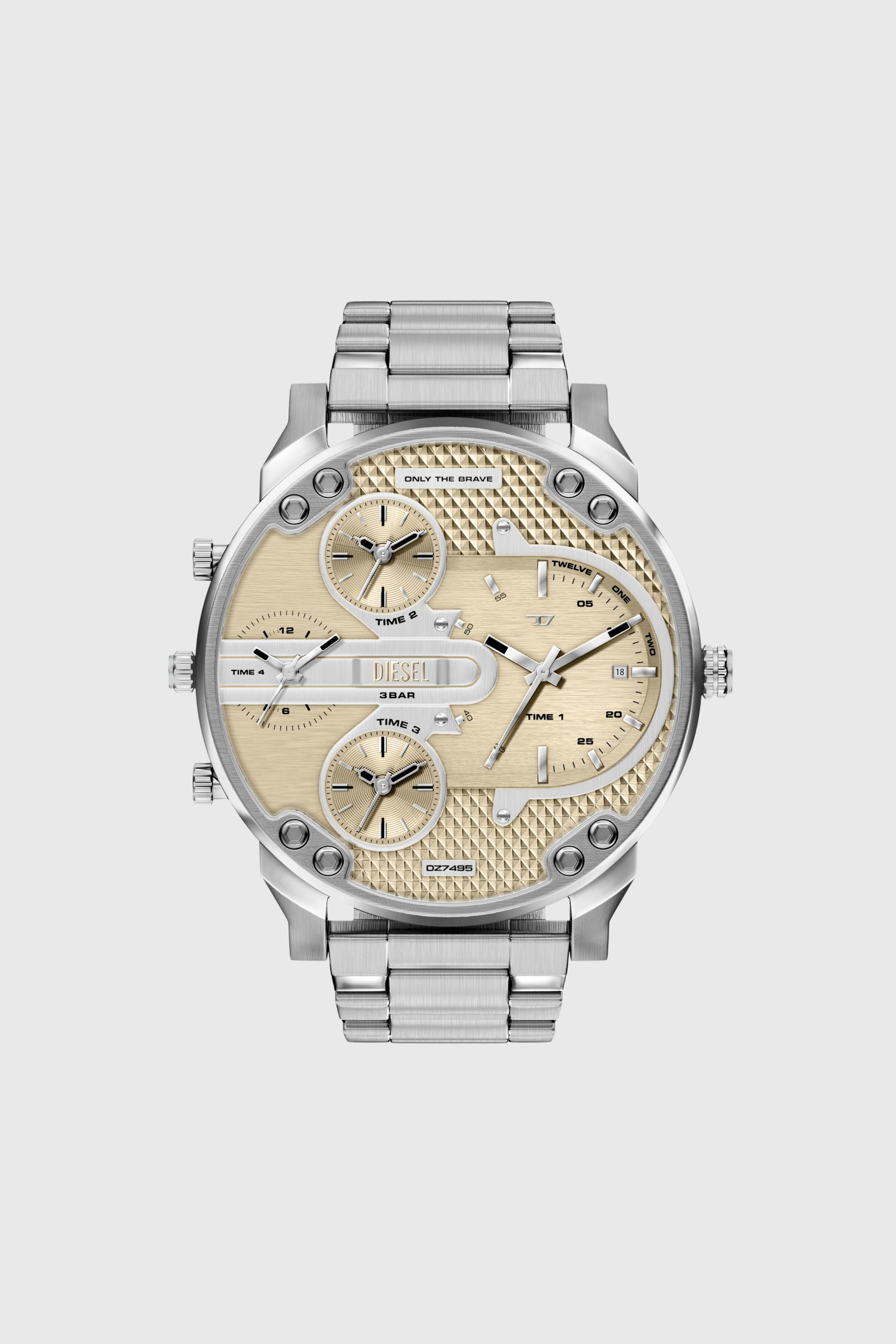 Diesel - Mr. Daddy Slim Stainless Steel Watch - Timeframes - Man - Silver