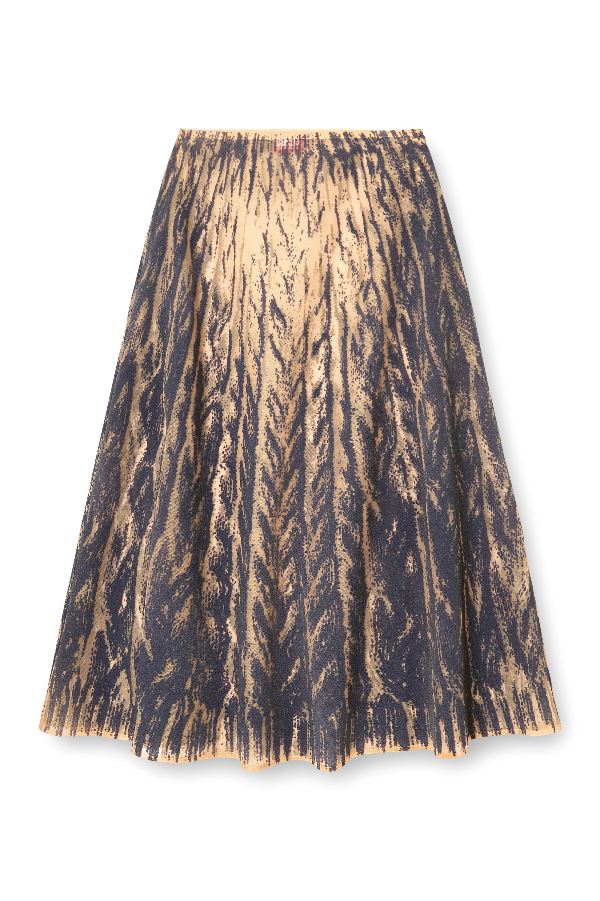 Diesel - O-RIUNDA, Woman's Sheer skirt in rigid printed tulle in Grey - 3