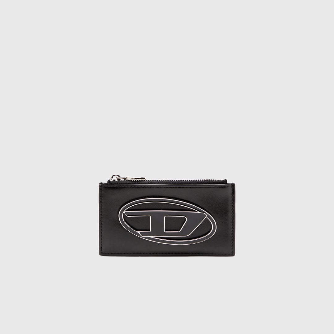 Diesel - Flat card holder in nappa leather - Card cases - Woman - Black