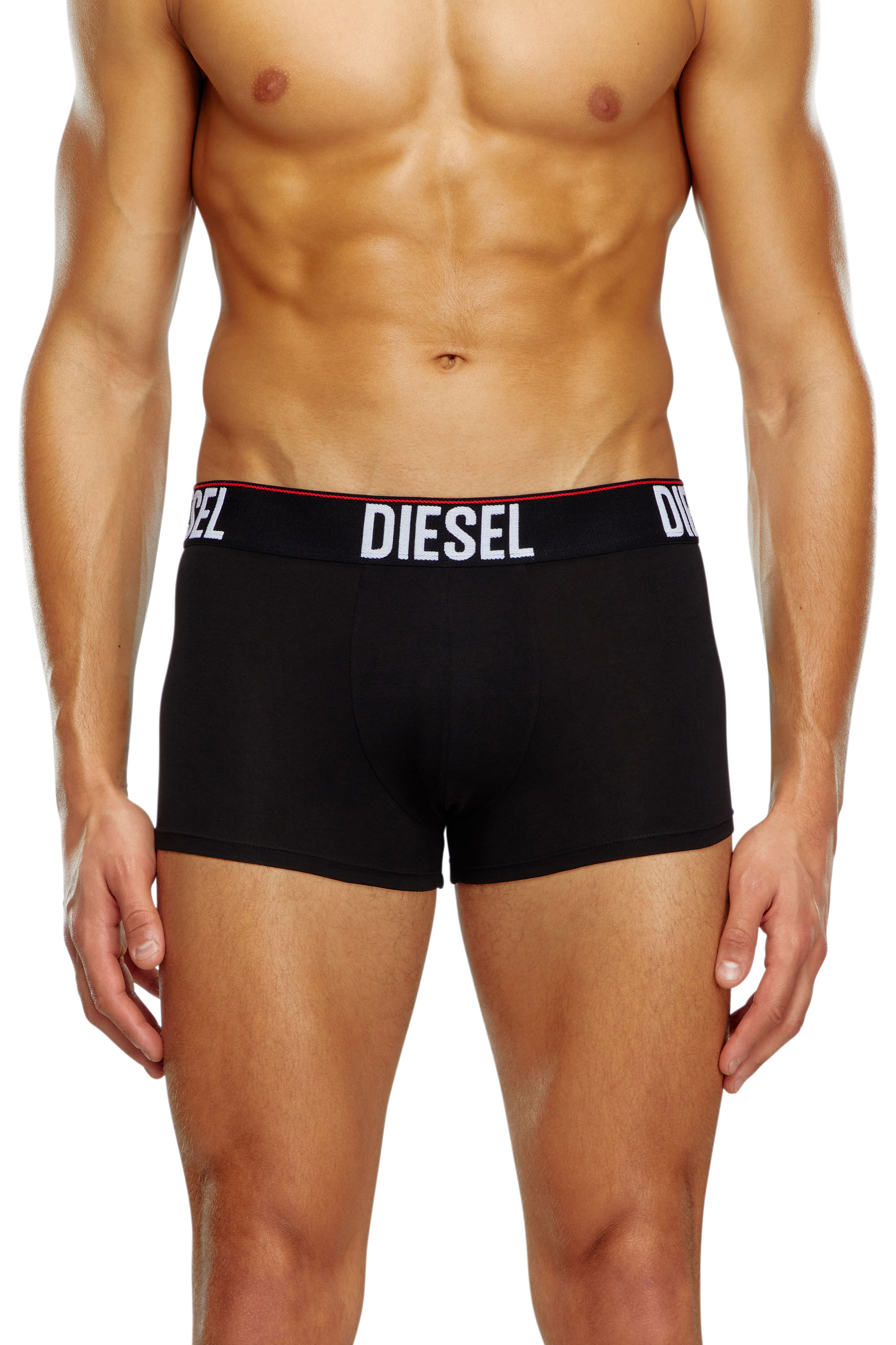 Diesel - Three-pack boxer briefs with tonal waist - Trunks - Man - Black
