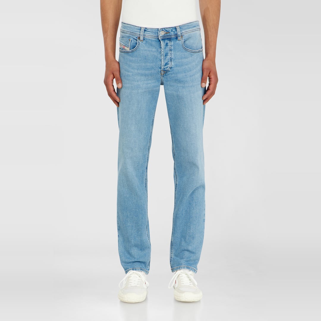 Diesel Regular Jeans Regular Waist 2023 D-Finitive, Light blue, Button fly