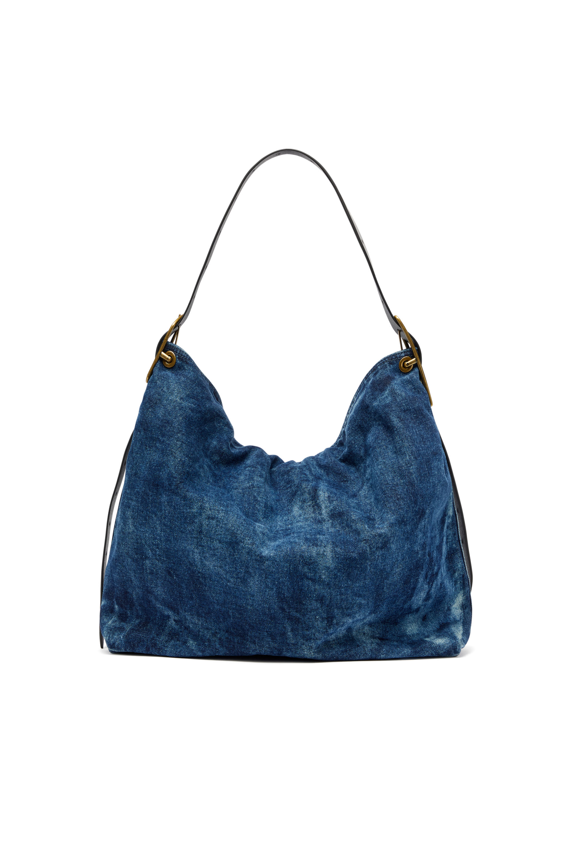 Diesel - D-LINE HOBO L, Woman's D-Line-Denim hobo bag in Medium blue - 4