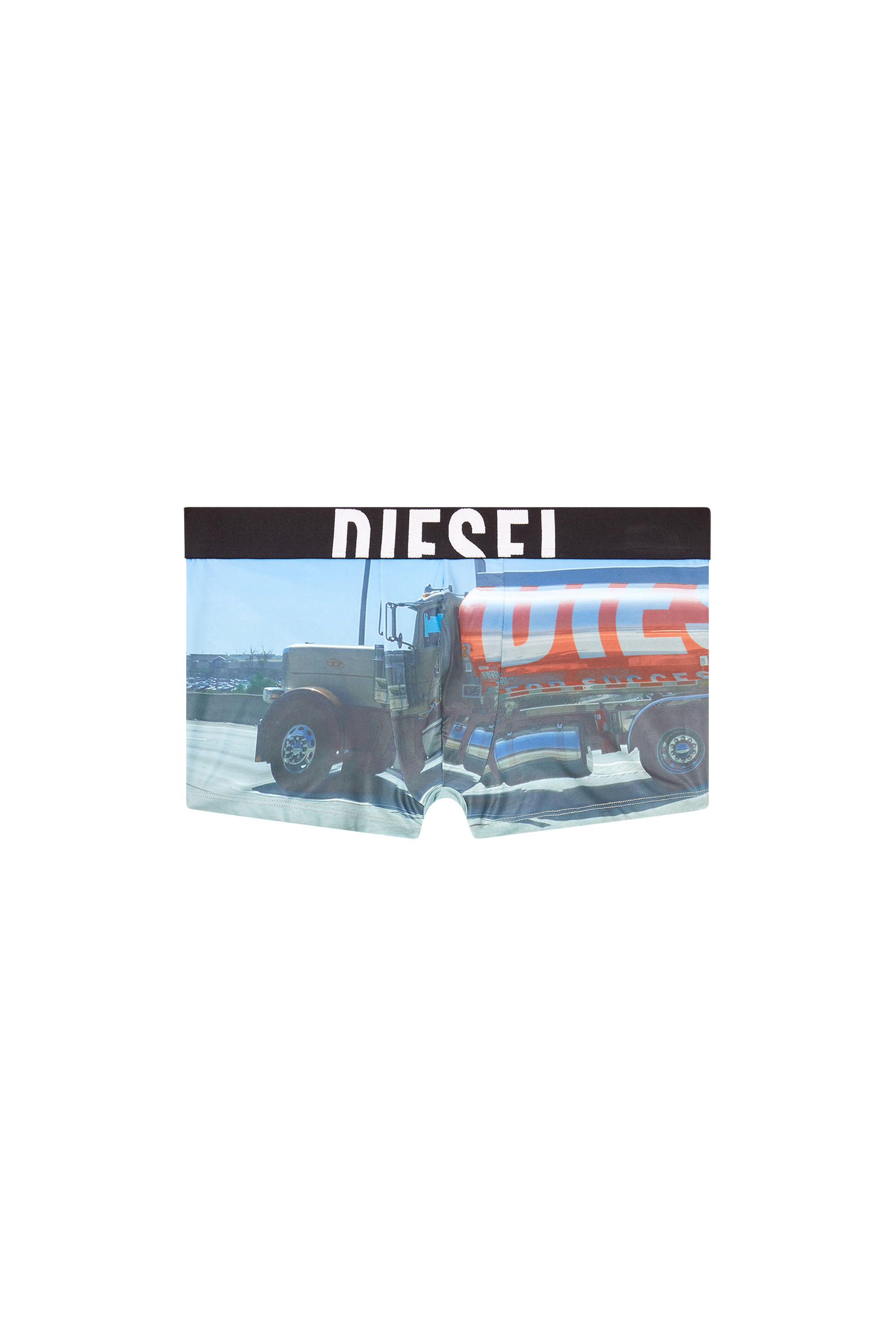 Diesel - DAMIEN-D-POP-40, Man's Boxer briefs with Pop print in Light Blue - 4