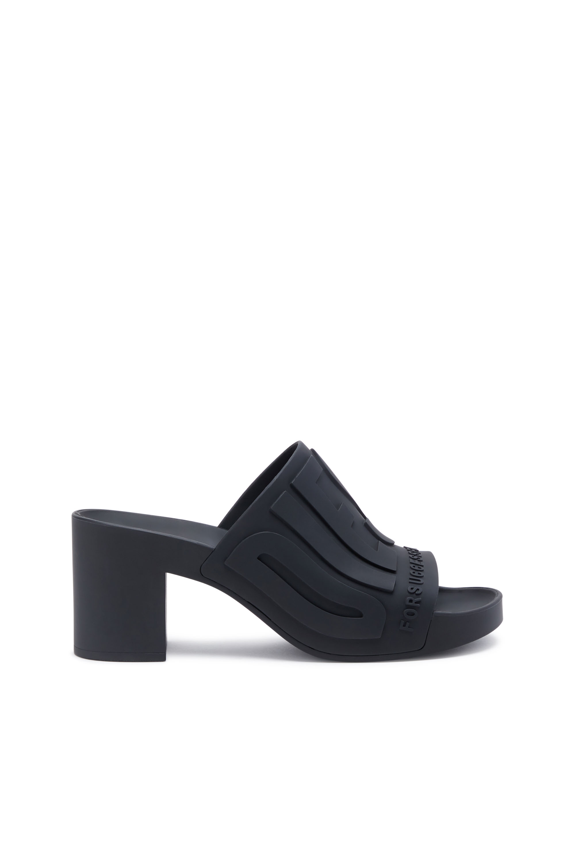 Diesel - Sa-Pamela H - Heeled rubber pool slides - Sandals - Woman - Black