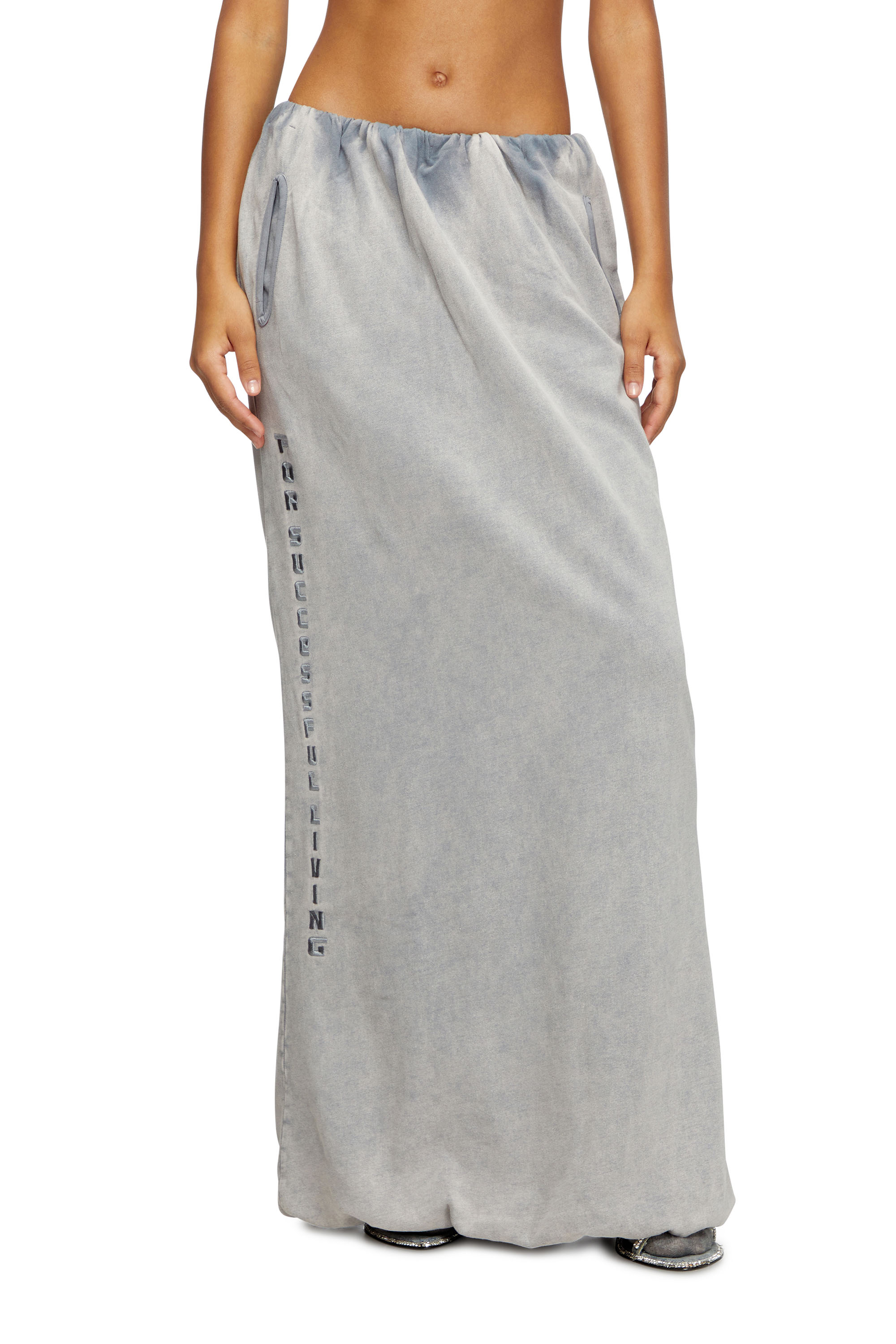 Diesel - Balloon-shaped maxi skirt - Skirts - Woman - Grey