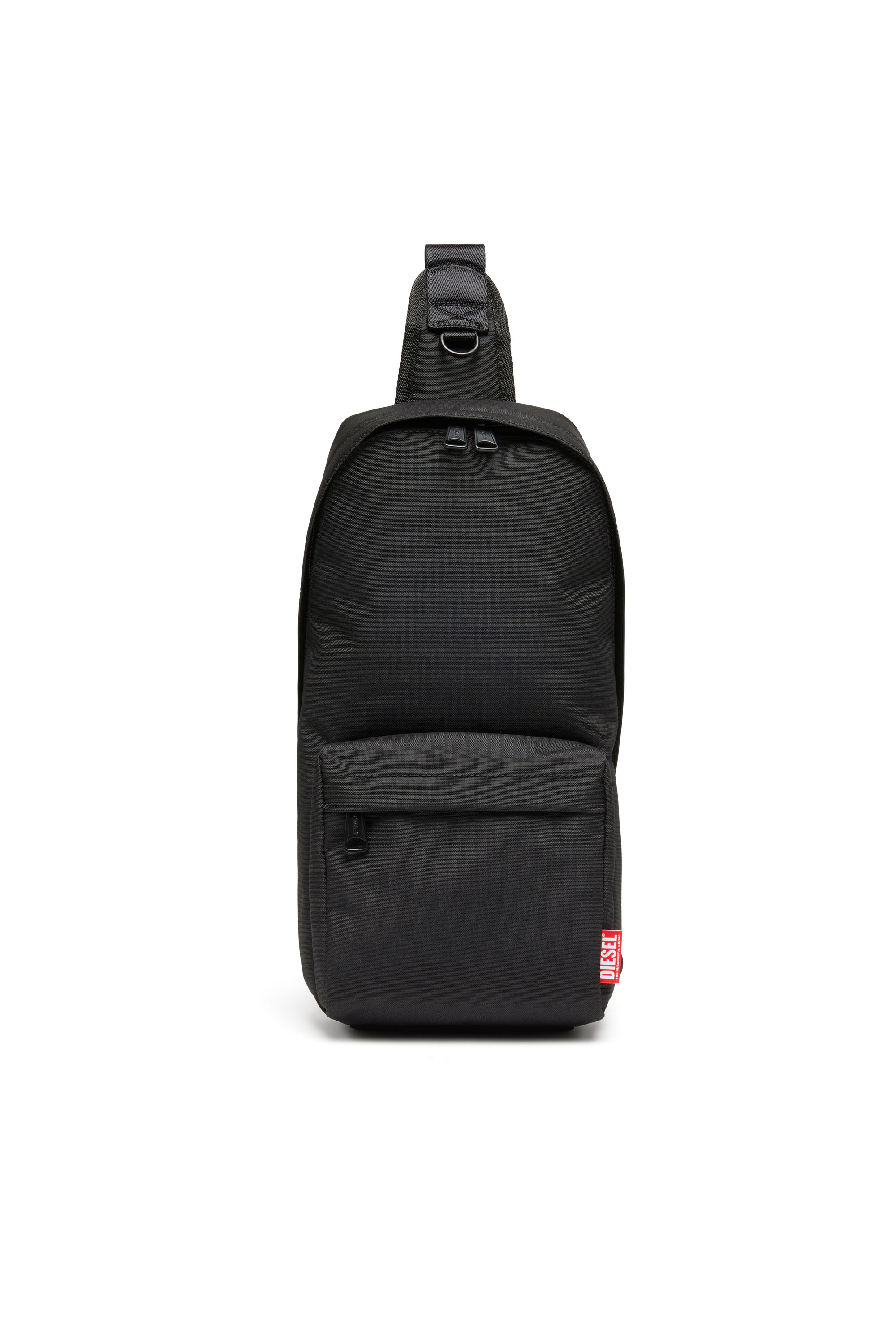 Diesel - D-Bsc Sling Bag X - Sling backpack in heavy-duty shell - Backpacks - Unisex - Black
