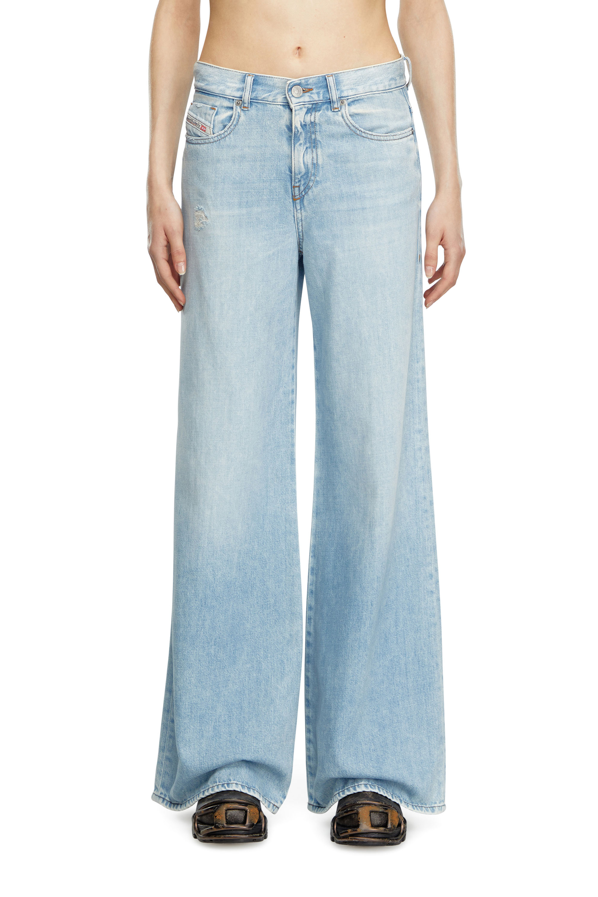 Diesel - Bootcut and Flare Jeans - 1978 D-Akemi - Jeans - Woman - Blue