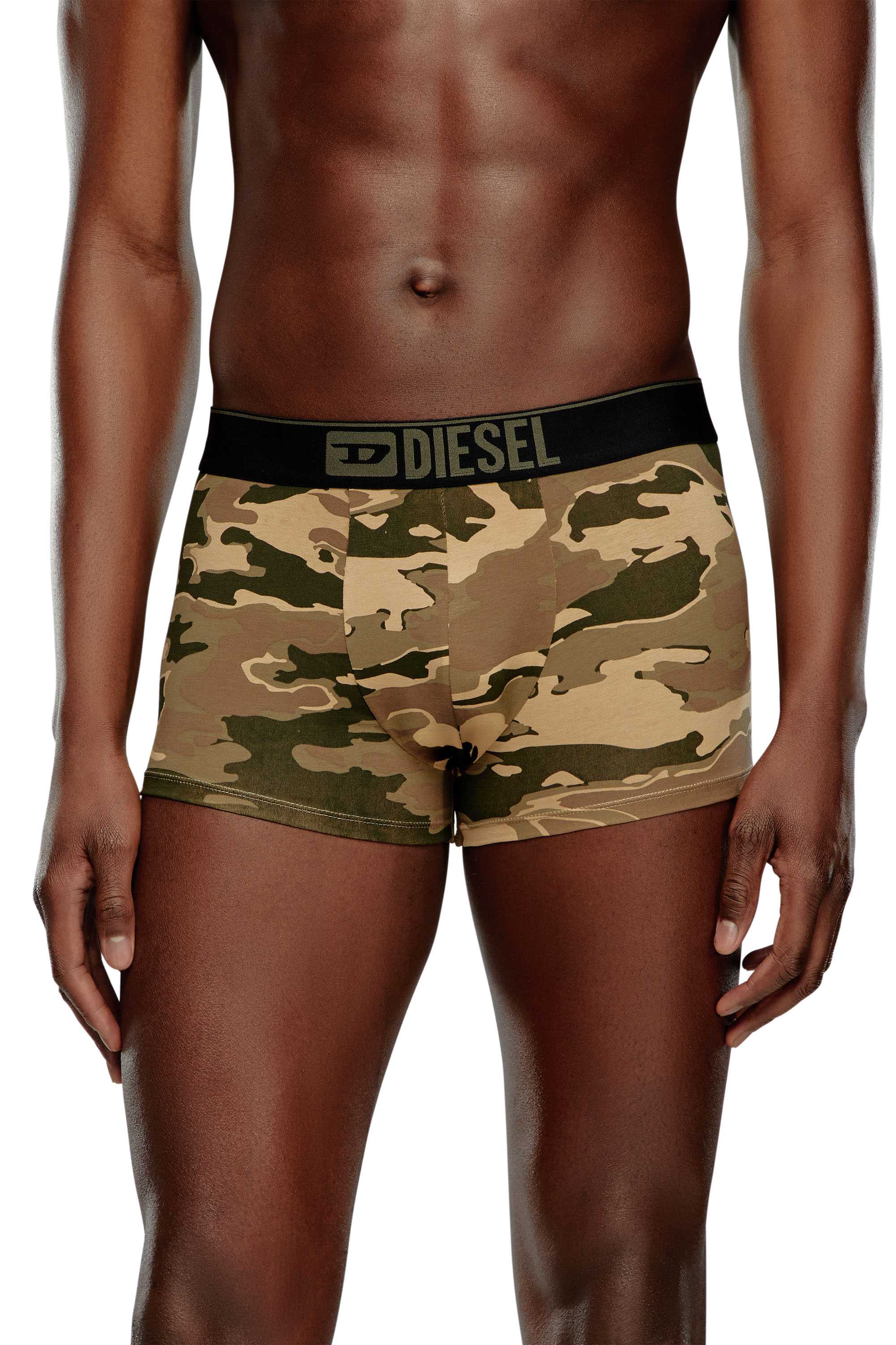 Diesel - Three-pack boxer briefs plain and printed - Trunks - Man - Multicolor