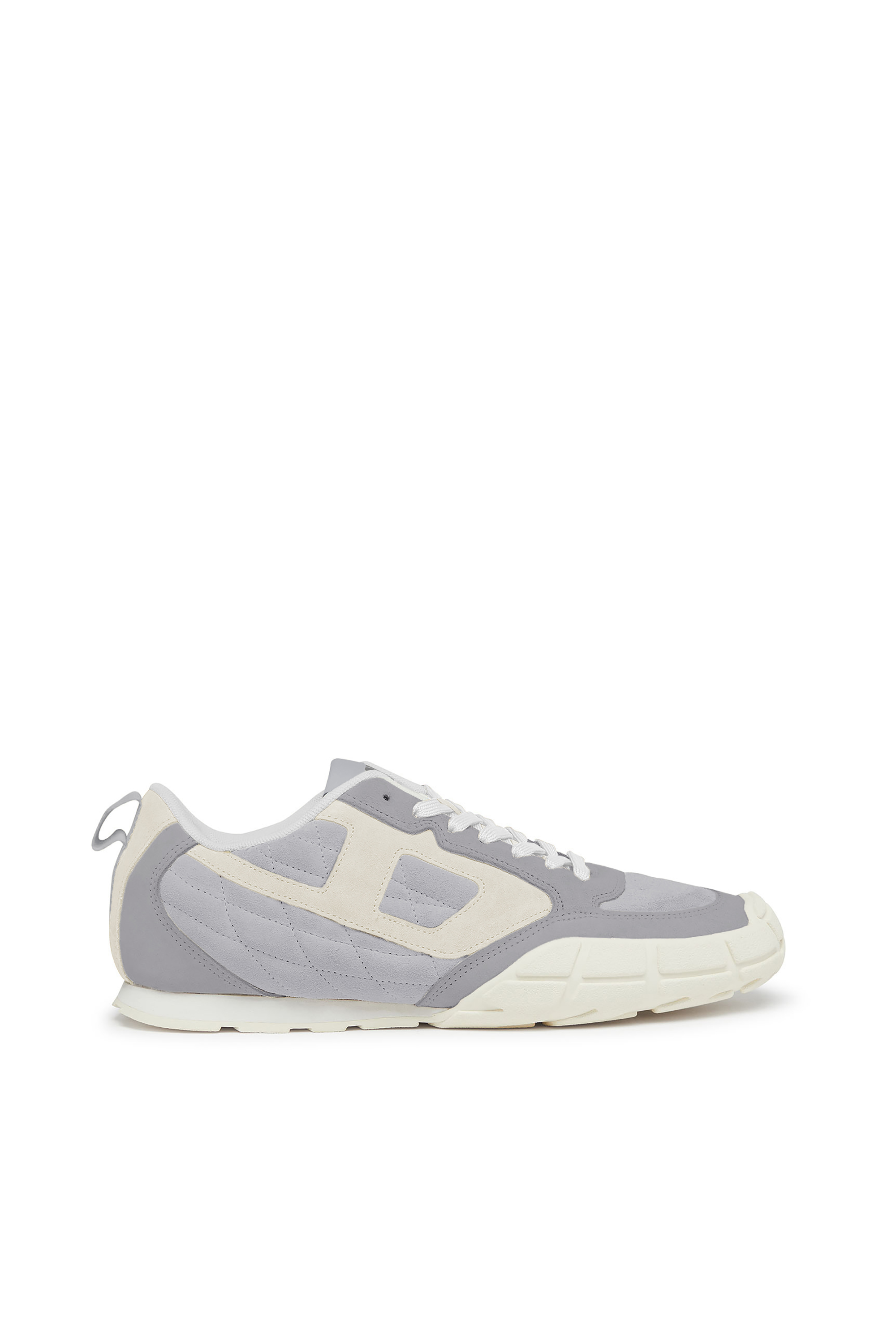 Diesel - S-Pagodha-Quilted suede sneakers - Sneakers - Man - Grey