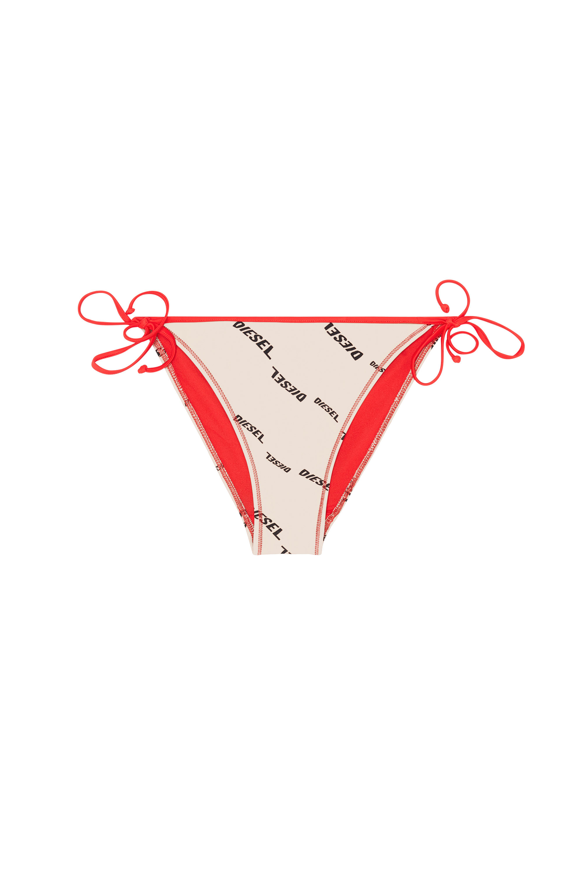 Diesel - Slip bikini nude con logo stampato - Slip bikini - Donna - Rosa