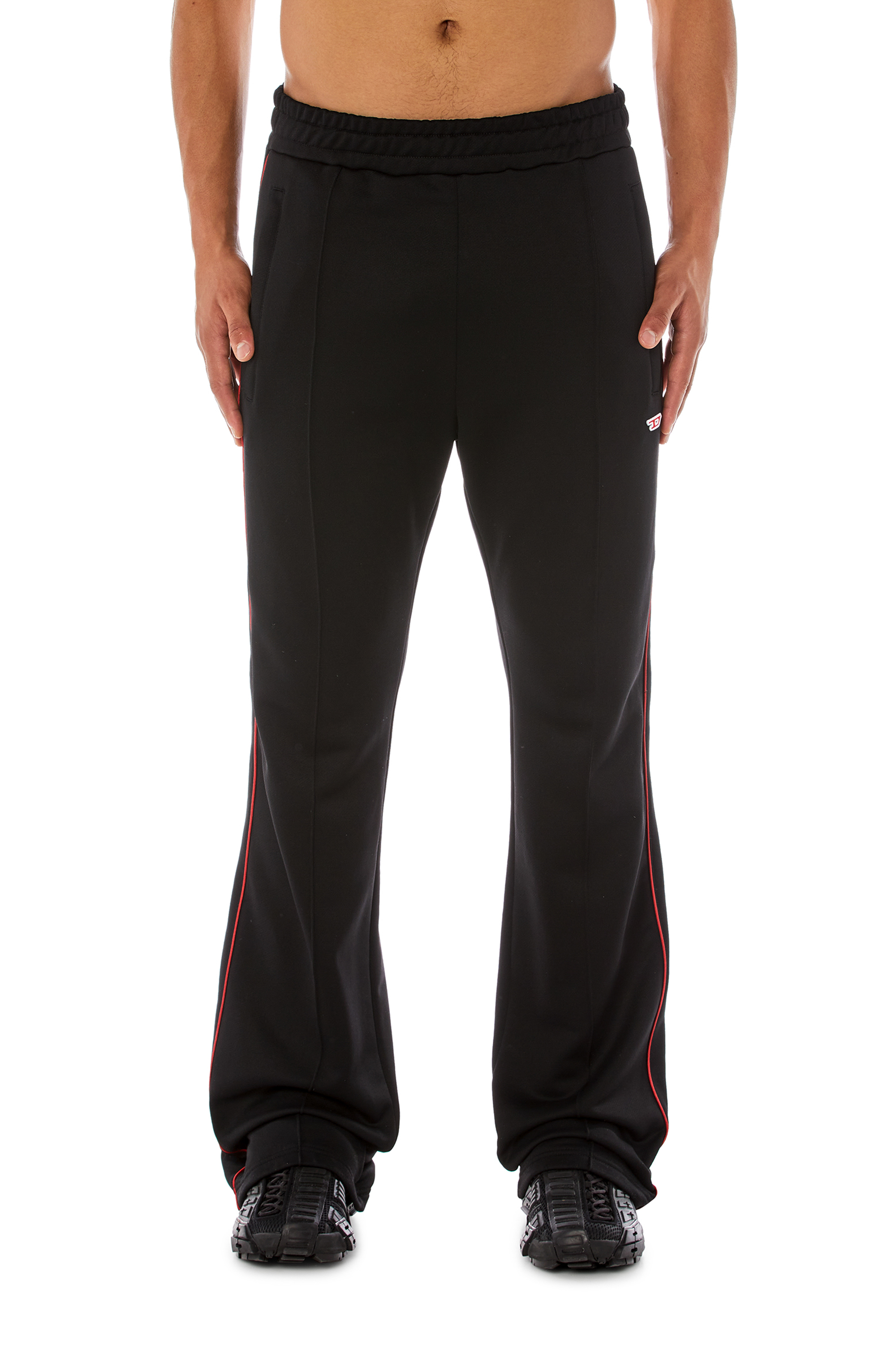 Diesel - Track pants in technical French terry - Pants - Man - To Be Defined