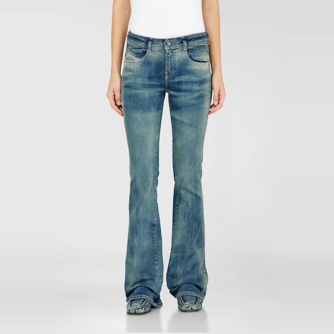 Diesel Bootcut Jeans Low Waist 1969 D-Ebbey, Medium blue, Zip fly