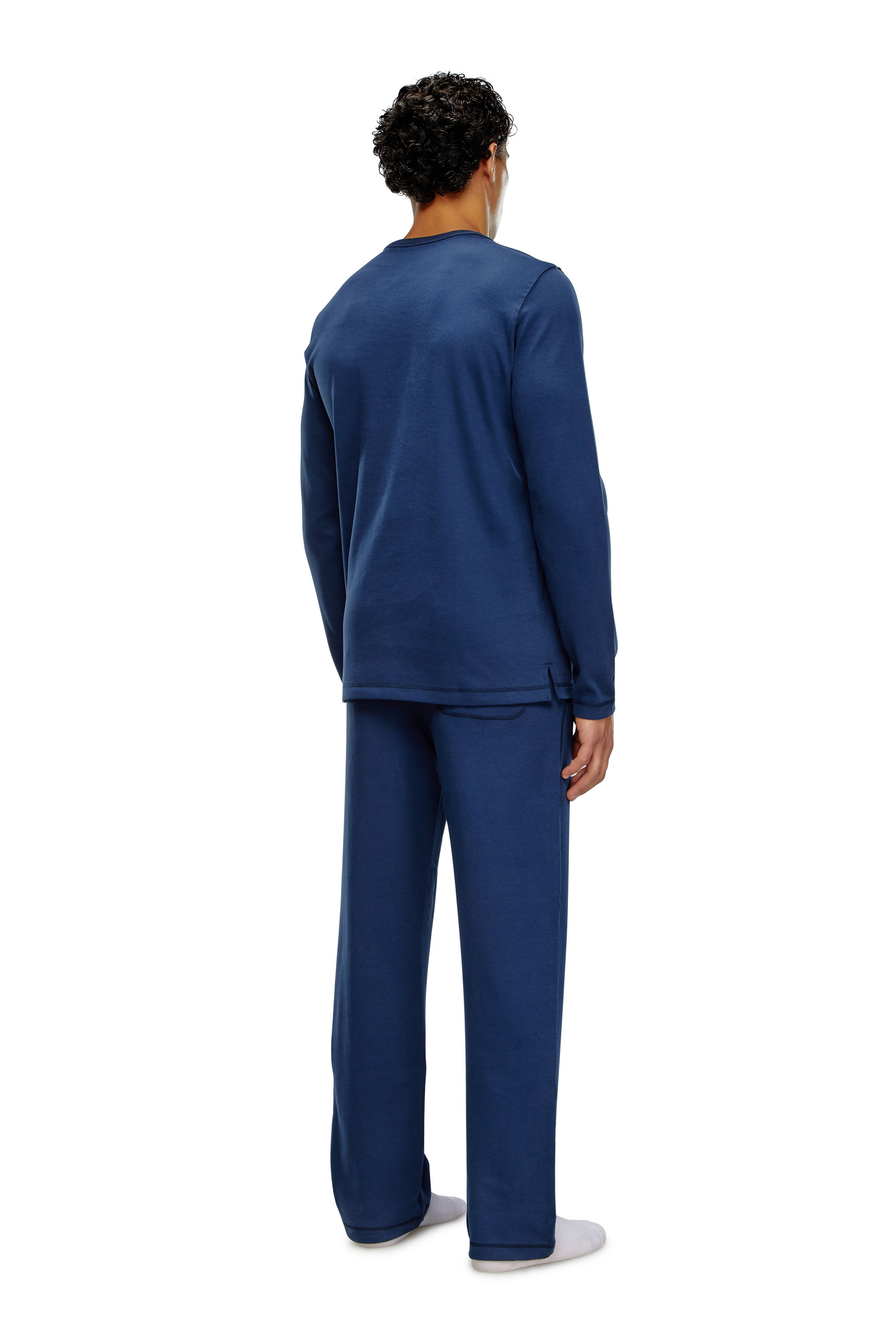 Diesel - Pyjama avec cordon de serrage à logo - Pyjamas - Homme - Bleu