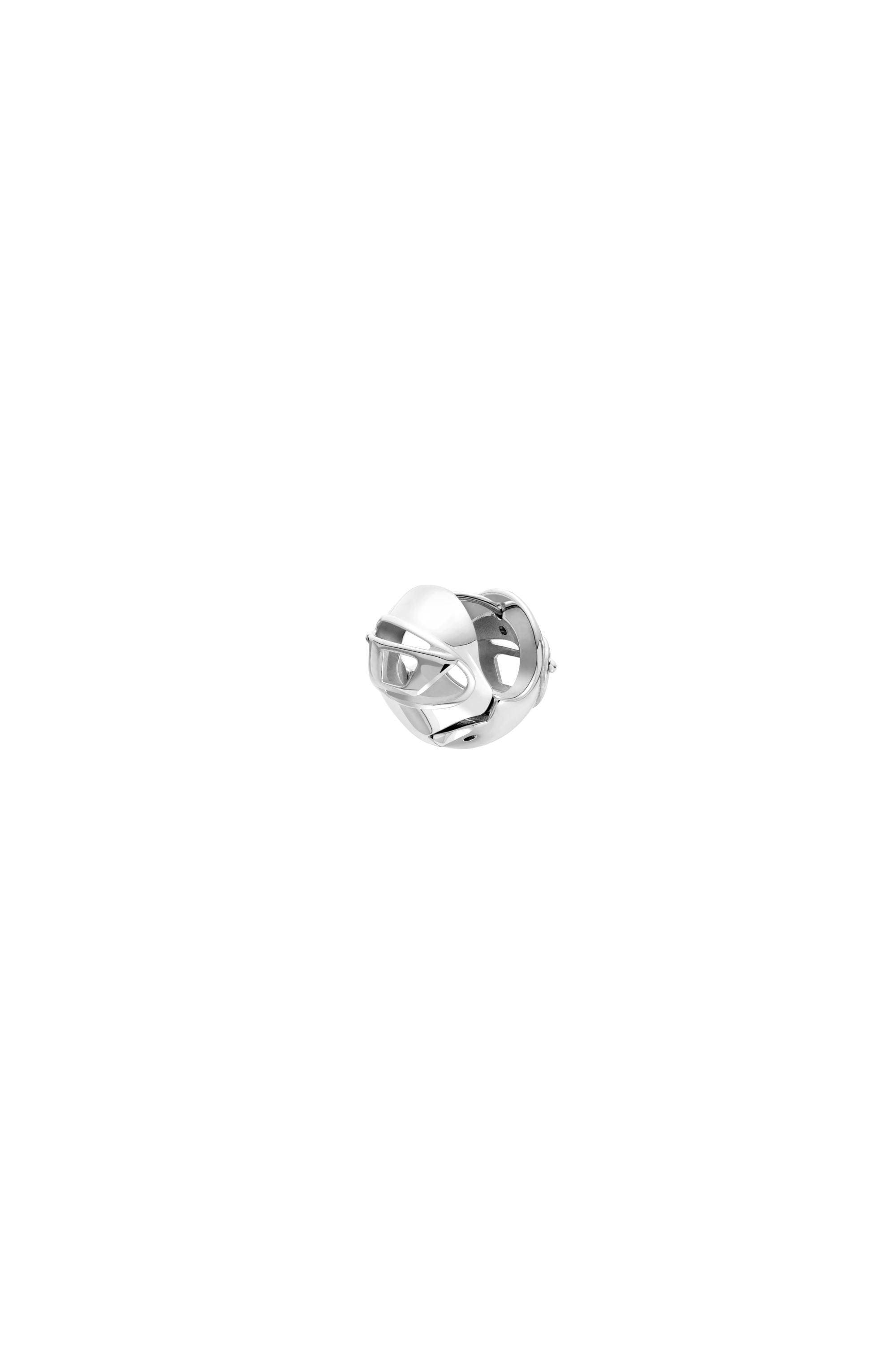 Diesel - Stainless Steel Hoop Earring - Earrings - Unisex - Silver