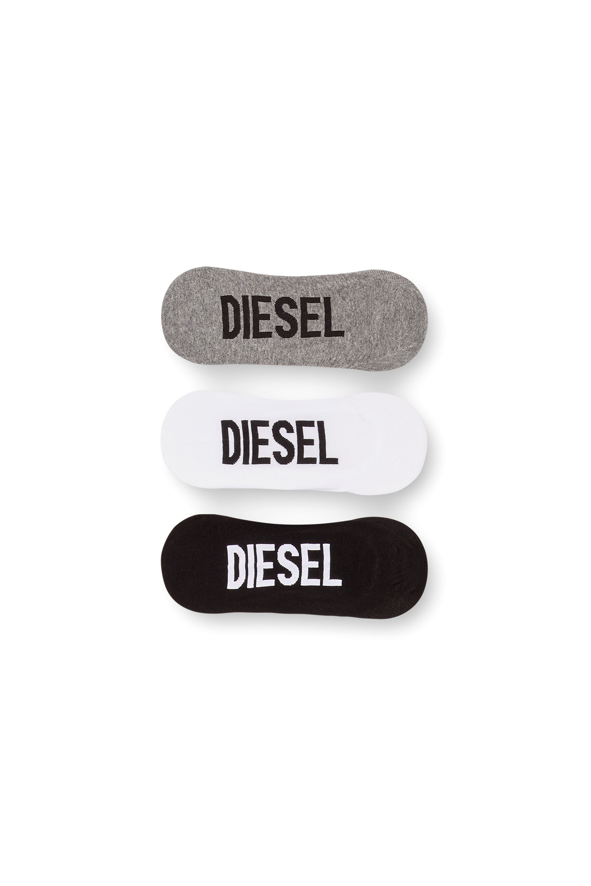 Diesel Men's Multicolor - Three-Pack No-Show Socks - Socks - Man Medium