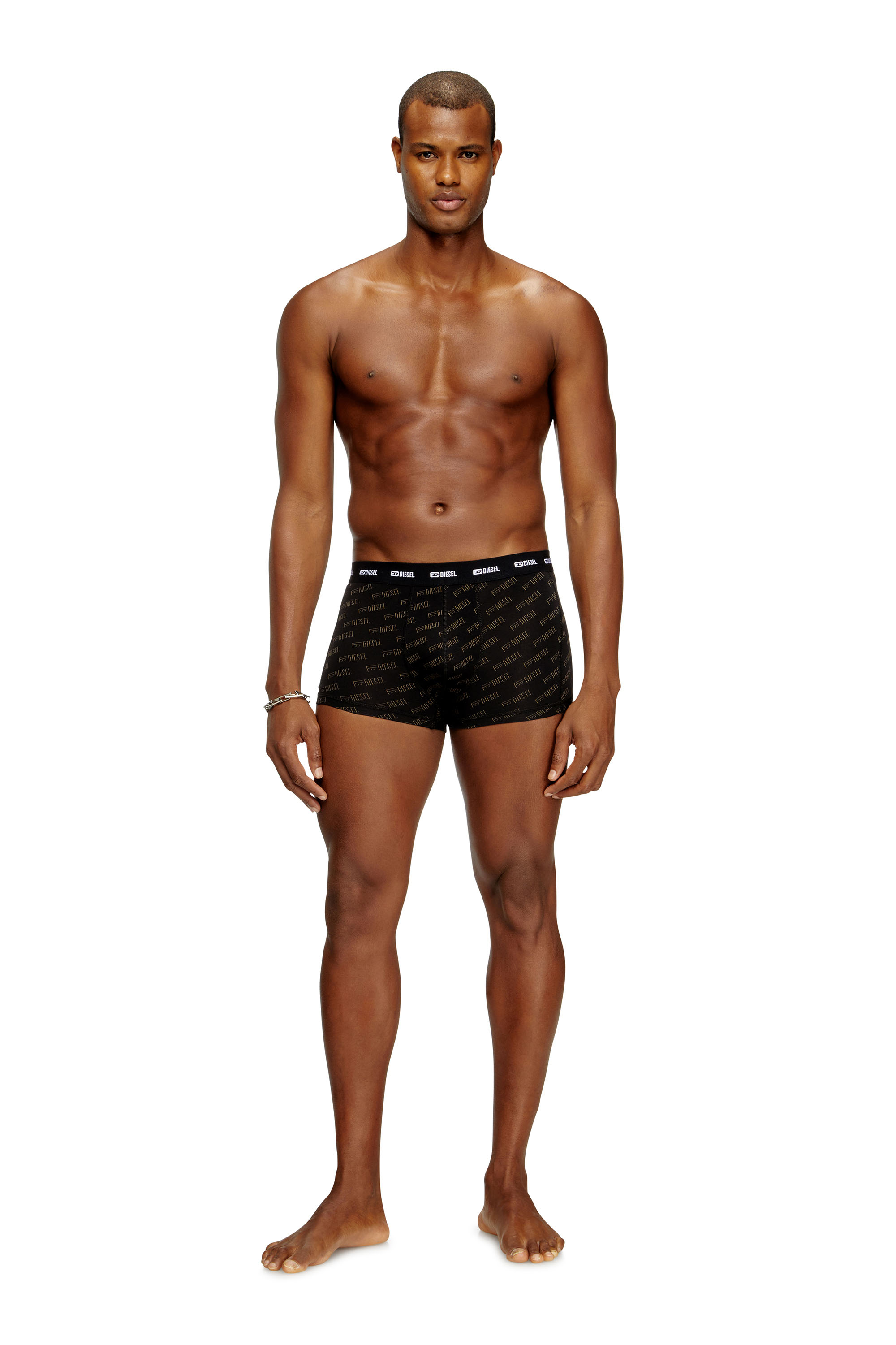 Diesel - DAMIEN-UTLT-3PACK, Man's 3-pack boxer briefs with stylised logo in Black - 3
